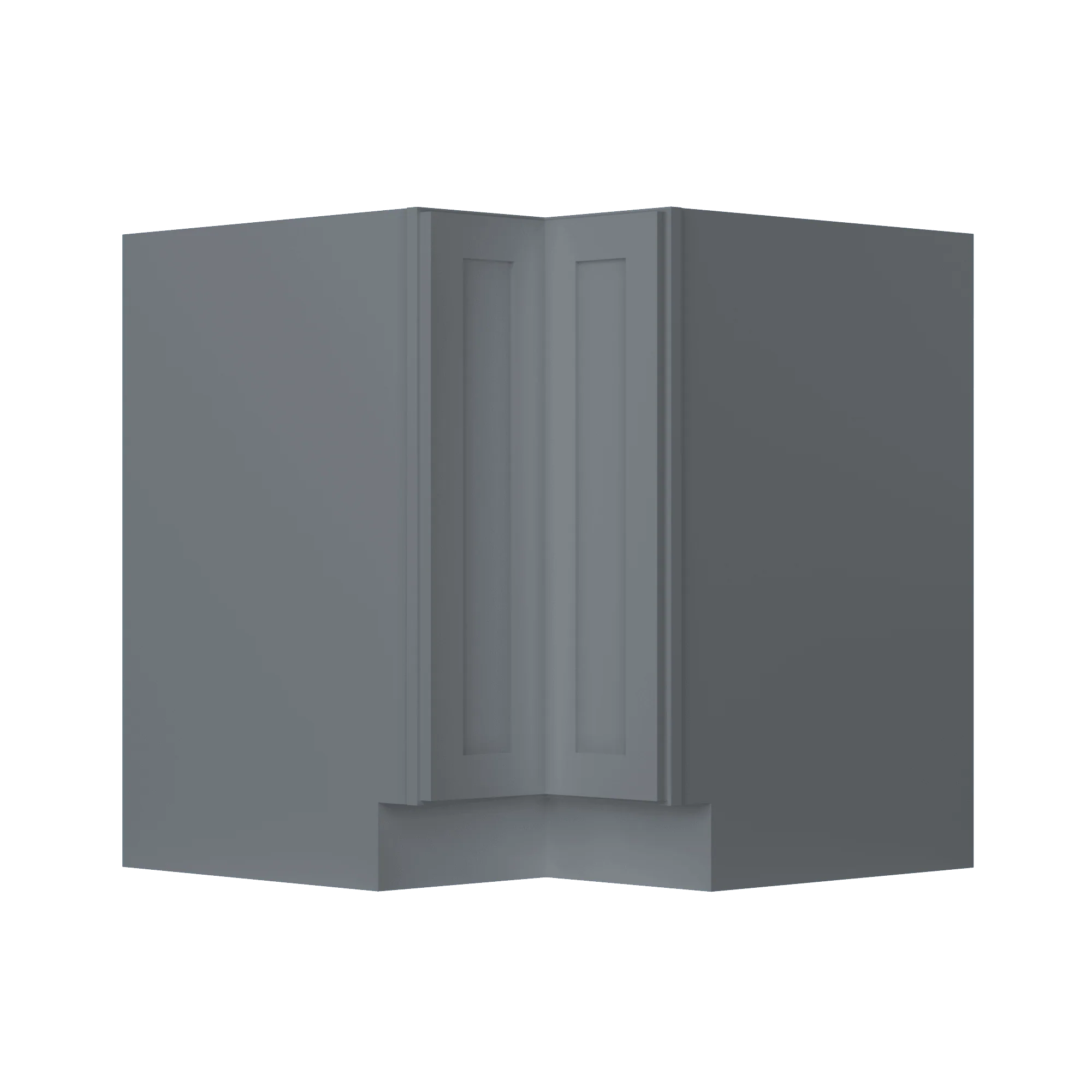 Lazy Suzan Base Kitchen Cabinet SCER33 Colonial Gray LessCare 34.5 in. height 33 in. depth - Image 3