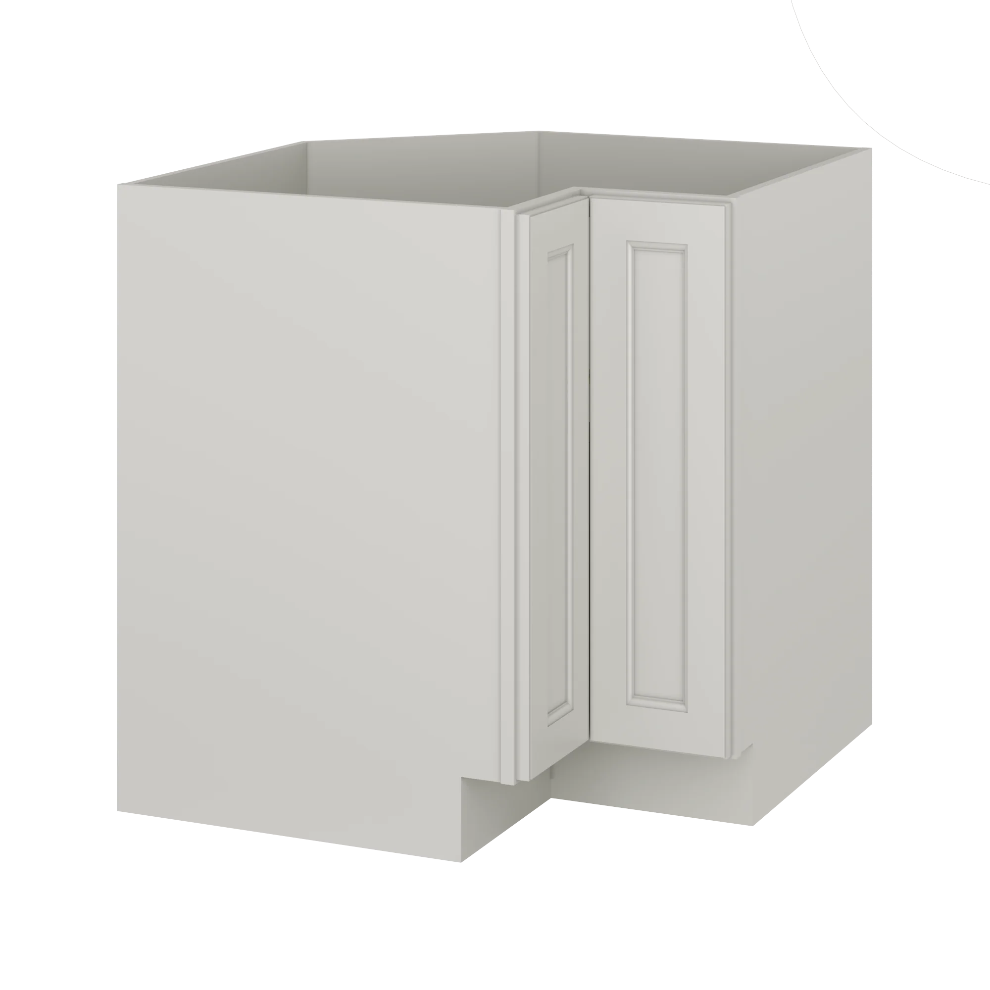 Lazy Suzan Base Kitchen Cabinet SCER33 Milan Pearl LessCare 34.5 in. height 33 in. depth - Image 2
