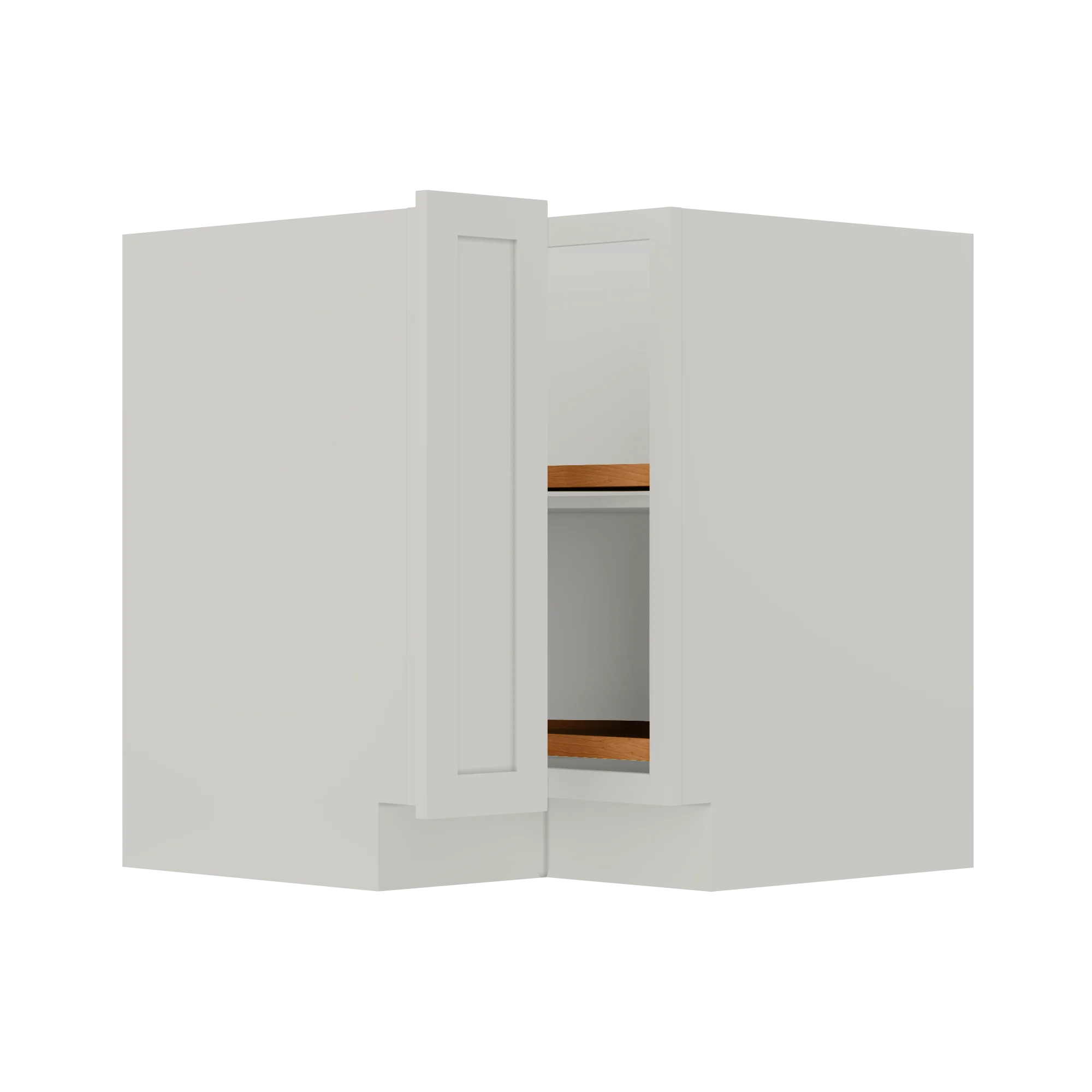 Lazy Suzan Base Kitchen Cabinet SCER33 Milan Pearl LessCare 34.5 in. height 33 in. depth - Image 5