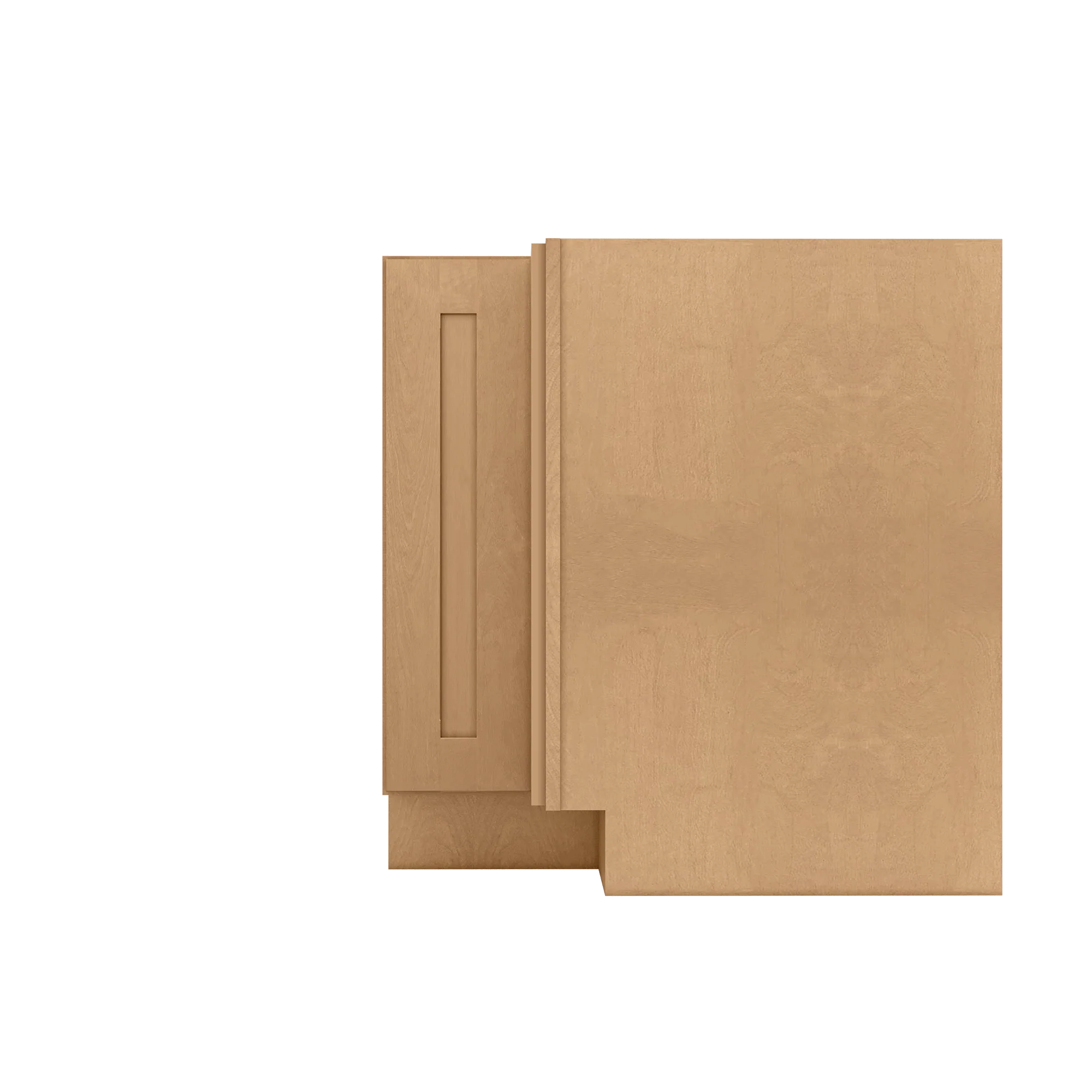 Lazy Suzan Base Kitchen Cabinet SCER33 Shaker Toffee 34.5 in. height 33 in. depth - Image 2