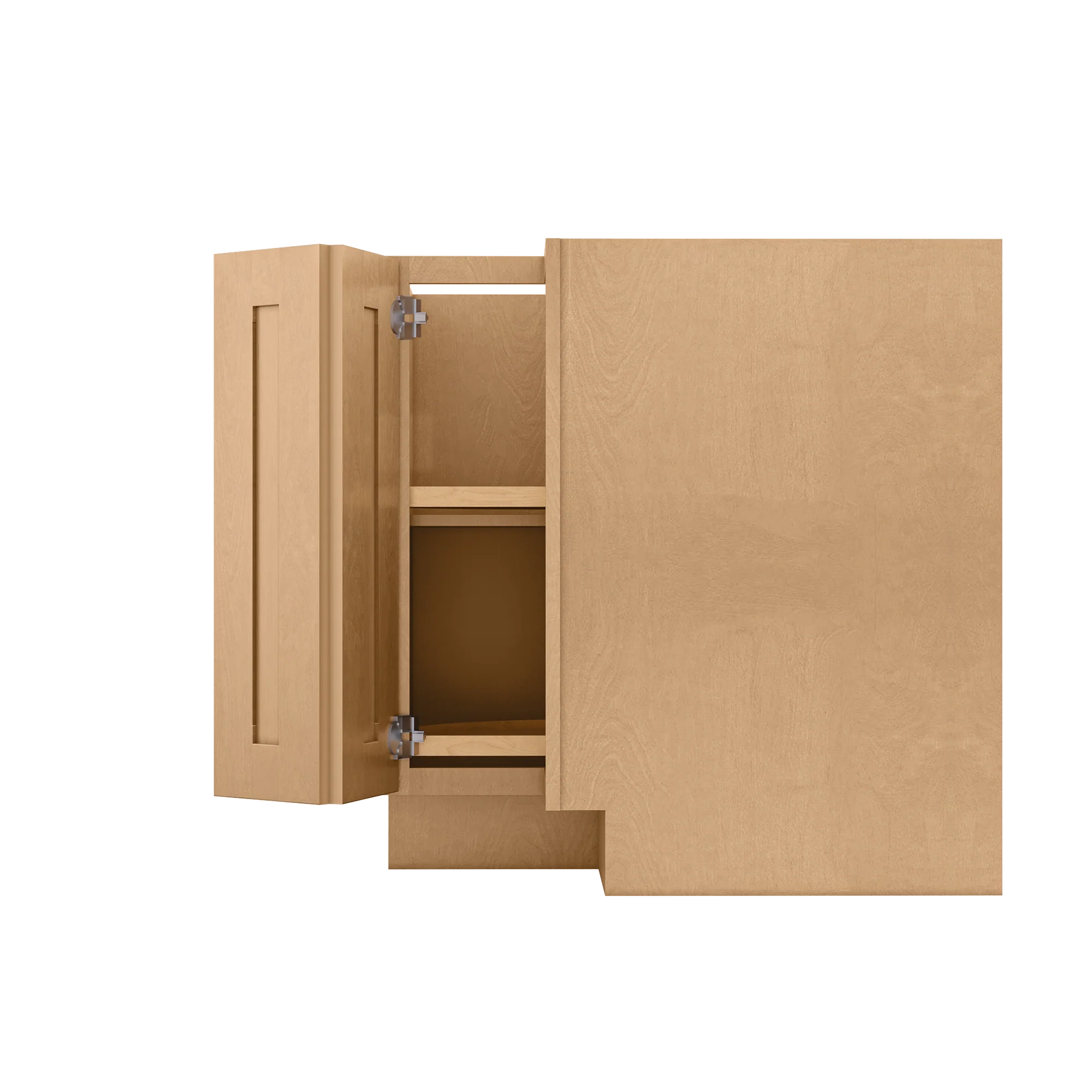 Lazy Suzan Base Kitchen Cabinet SCER33 Shaker Toffee 34.5 in. height 33 in. depth - Image 4