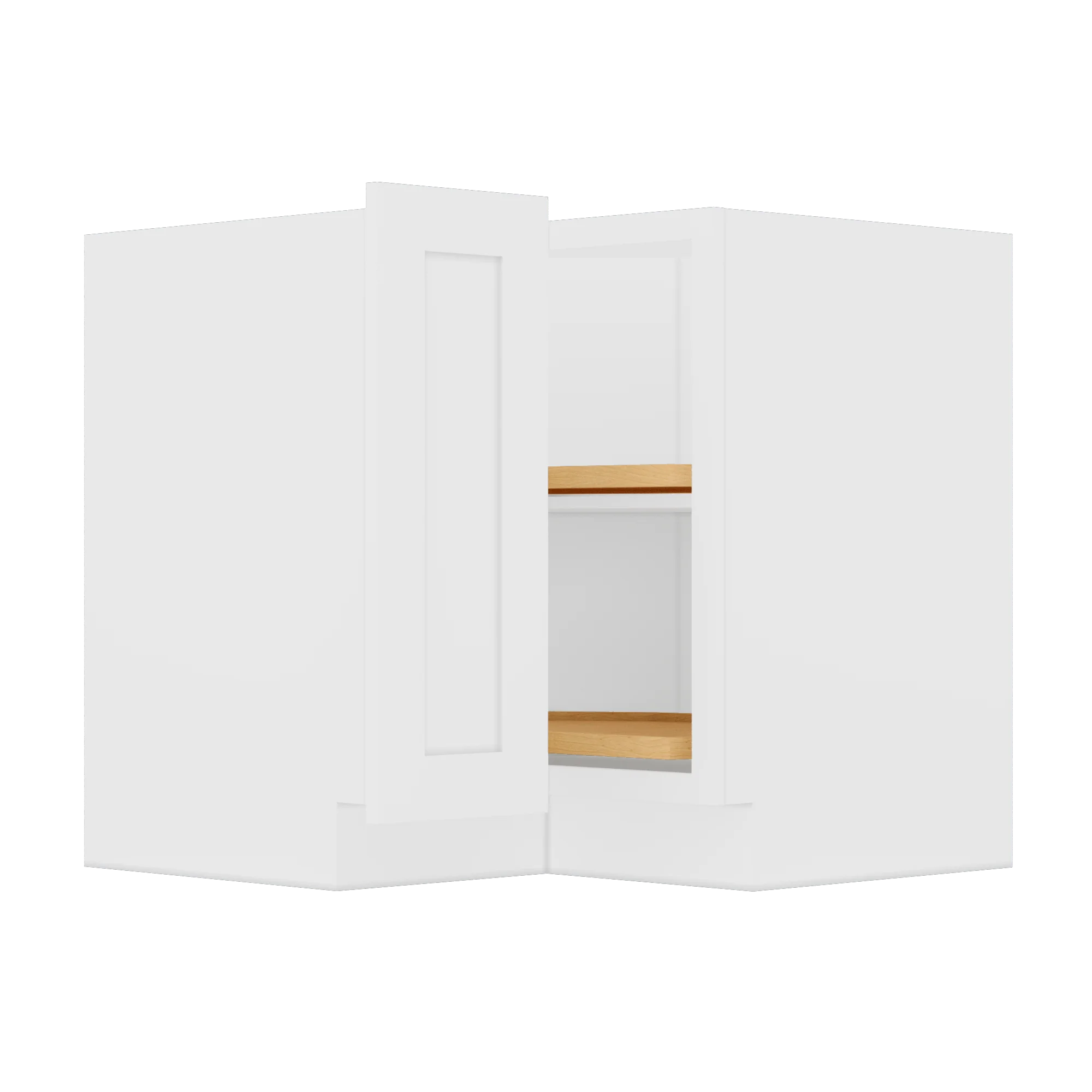 Lazy Suzan Base Kitchen Cabinet SCER36 Alpina White LessCare 34.5 in. height 36 in. depth - Image 3