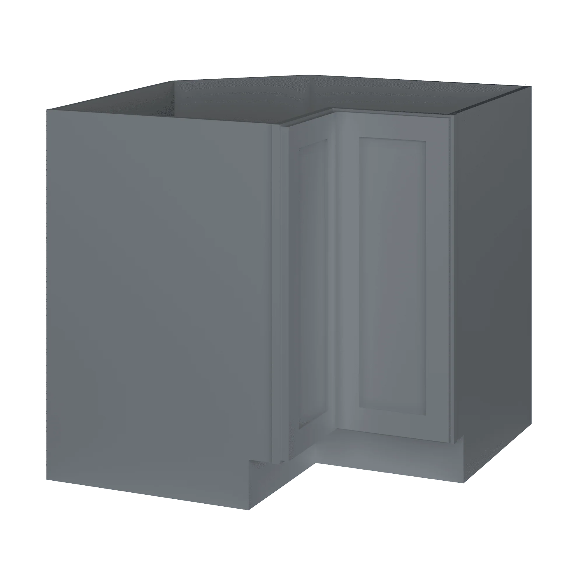 Lazy Suzan Base Kitchen Cabinet SCER36 Colonial Gray LessCare 34.5 in. height 36 in. depth - Image 2