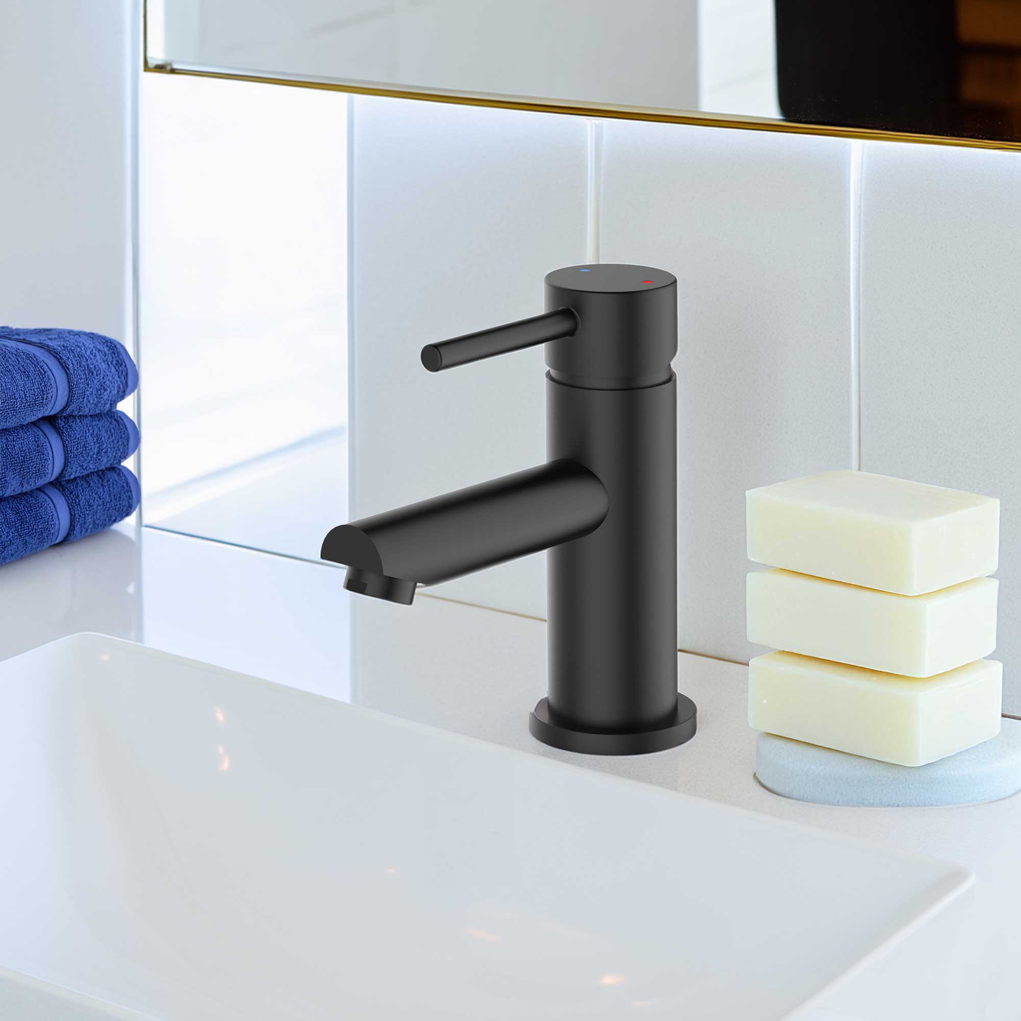 Modern Bathroom or Bar Faucet LB9M Matte Black - Image 2