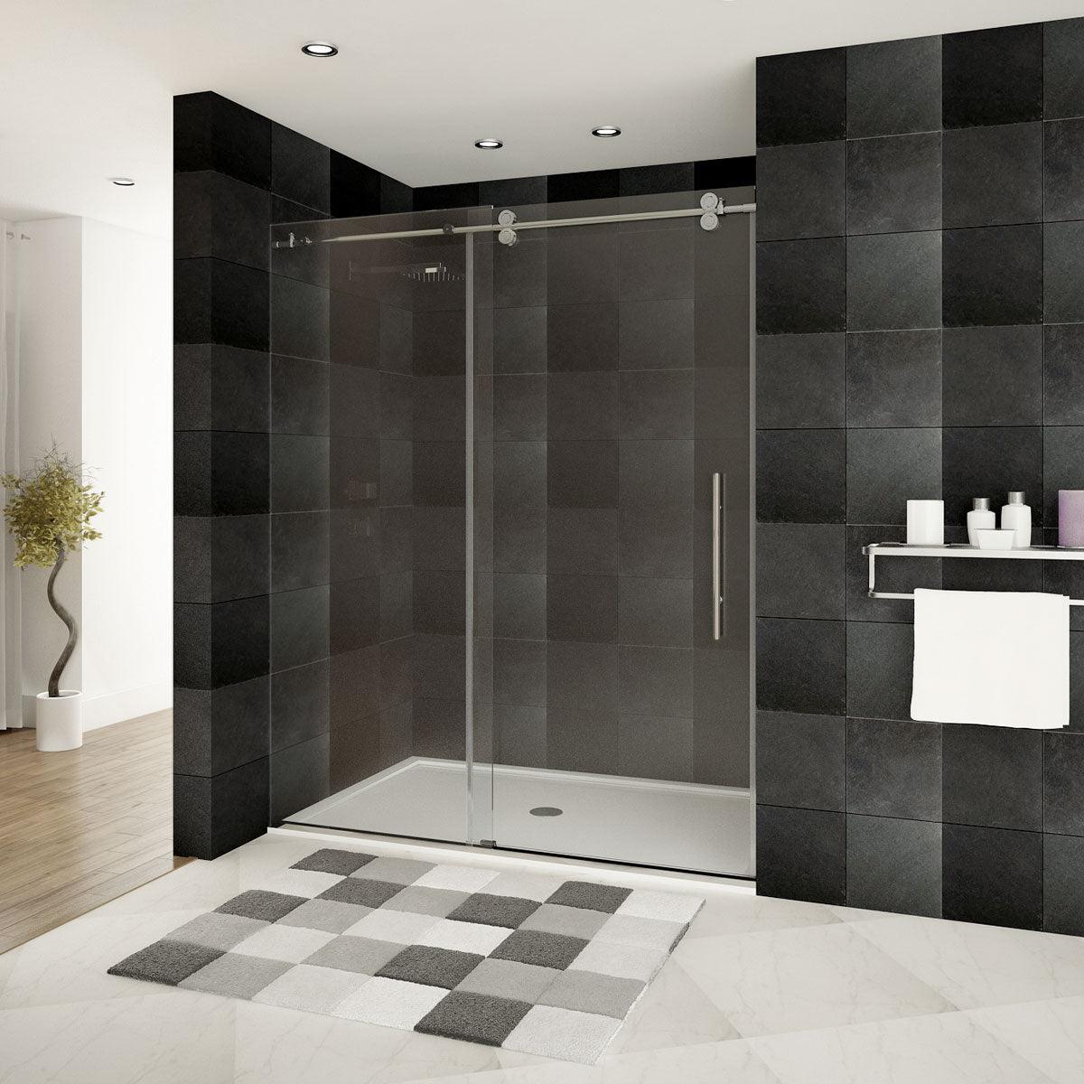 44-48 W x 79 H  Sliding Shower Door ULTRA-D Brushed Nickel - Image 3