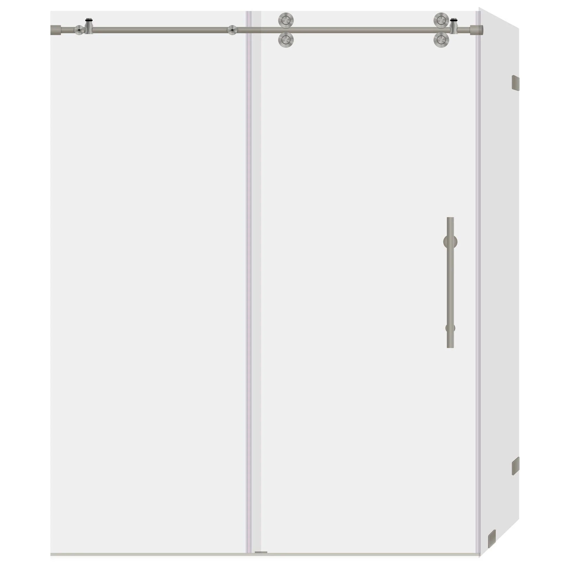 44-48 W x 79 H  x 36 D Sliding Shower Enclosure ULTRA-D Brushed Nickel