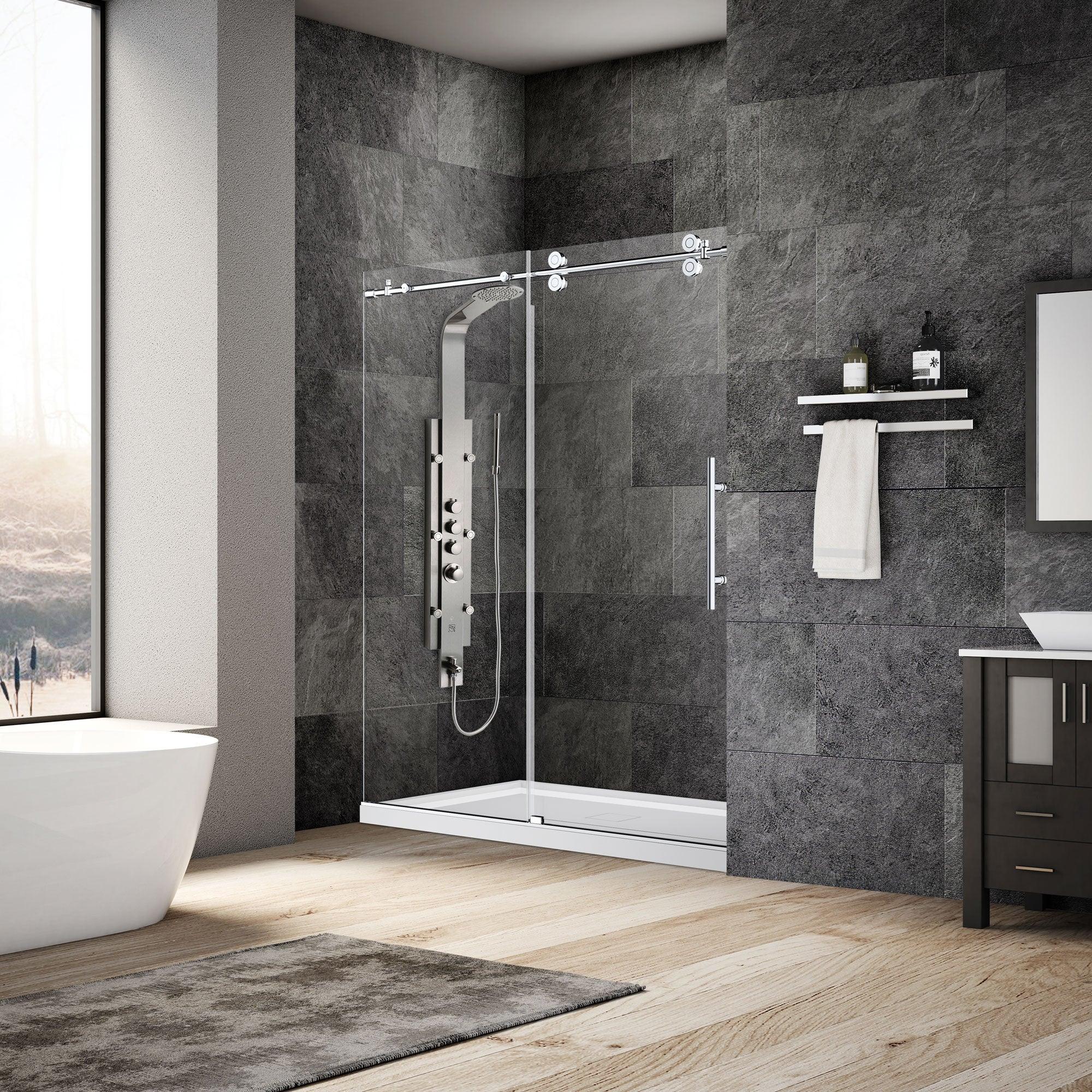 44-48 W x 79 H  Sliding Shower Door ULTRA-D Chrome - Image 3