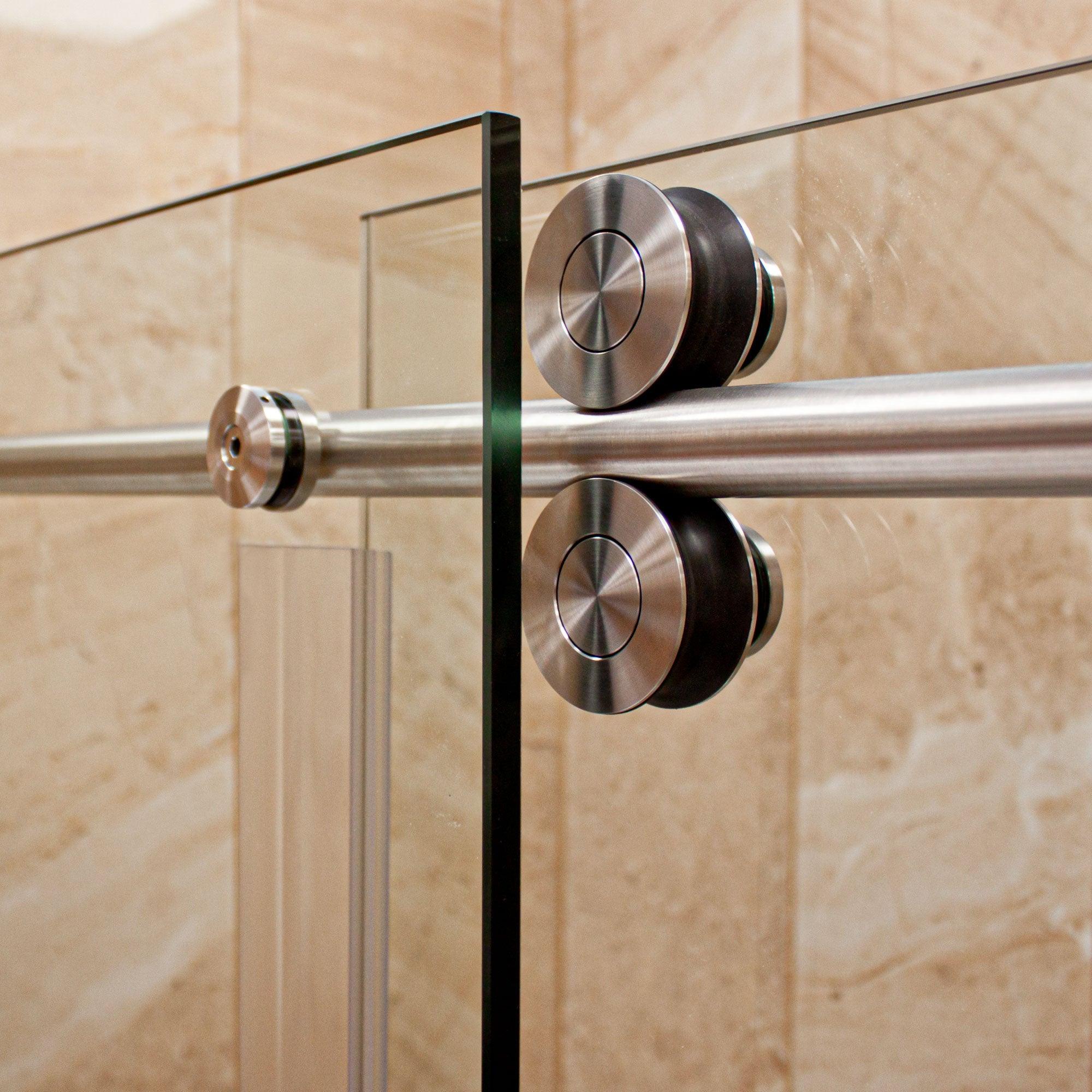 56-60 W x 79 H  Sliding Shower Door ULTRA-D Brushed Nickel - Image 5