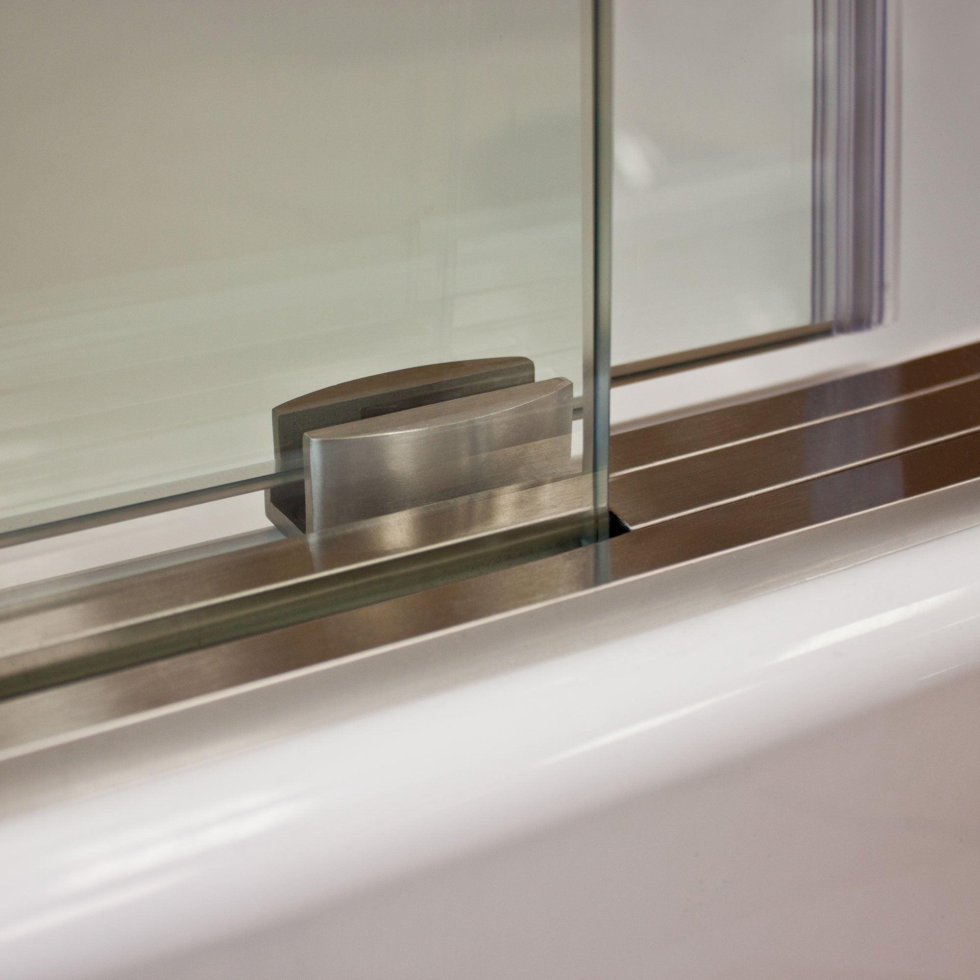 56-60 W x 79 H  Sliding Shower Door ULTRA-D Brushed Nickel - Image 6