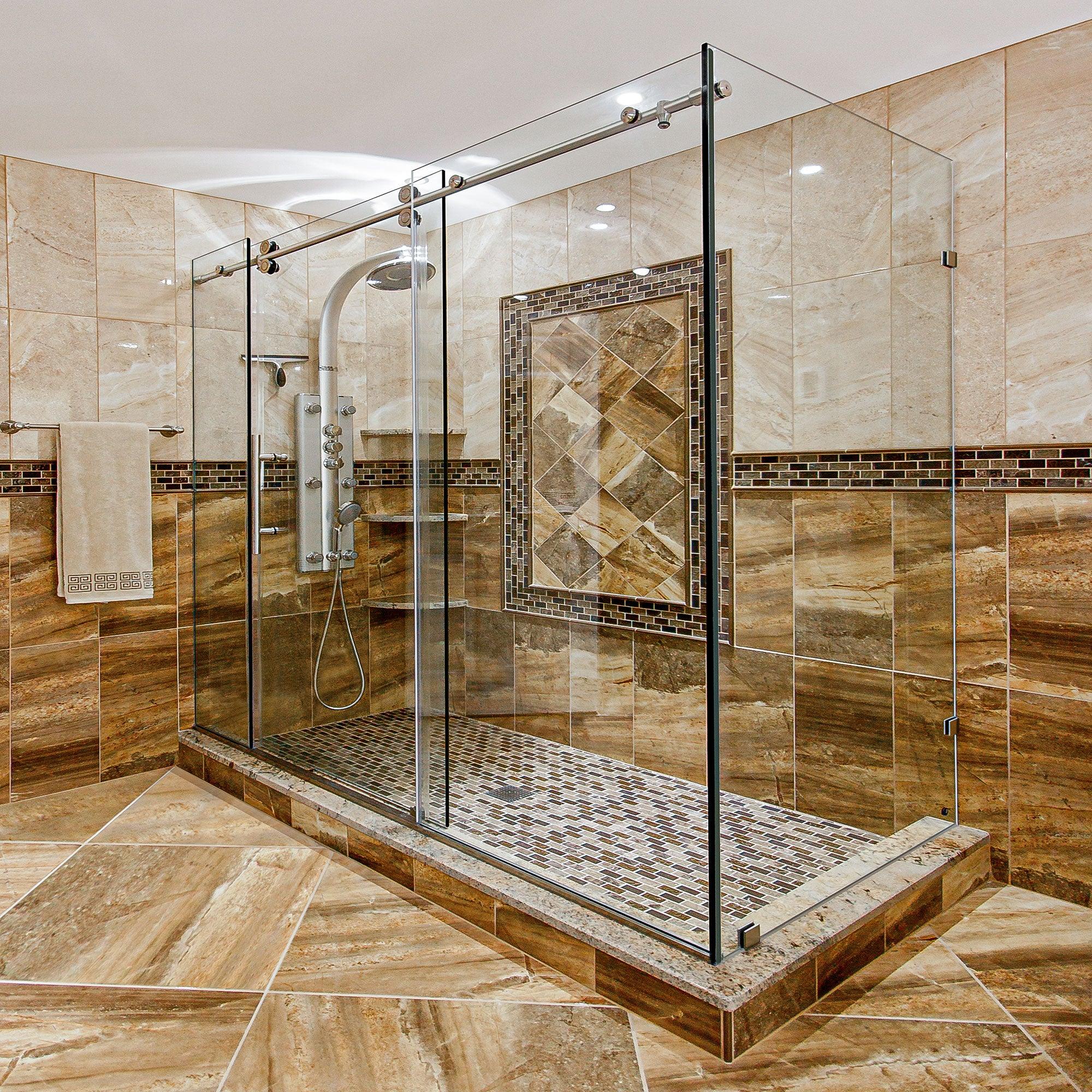 68-72 W x 79 H  x 34 1/2 D Sliding Shower Enclosure ULTRA-D Brushed Nickel - Image 3
