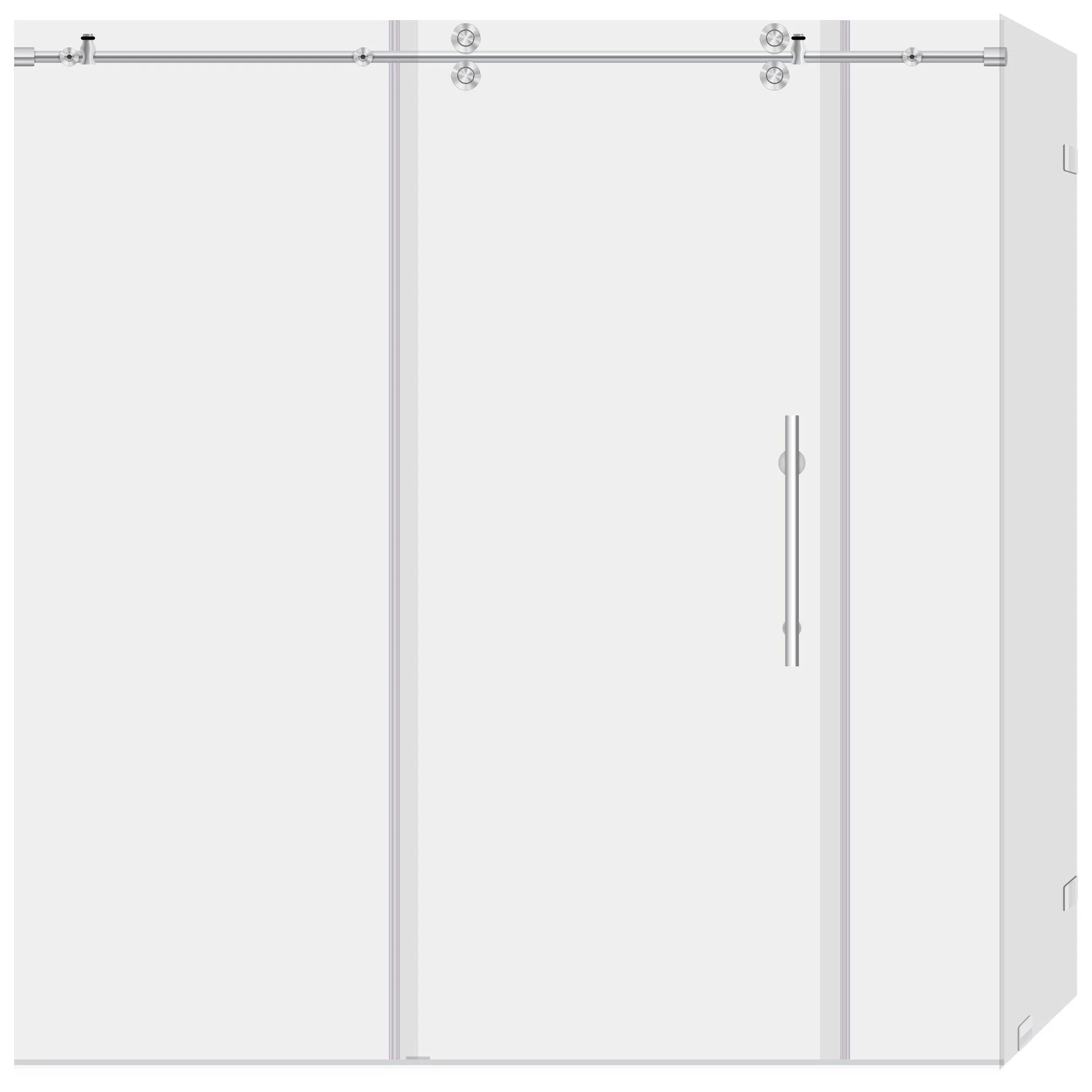 68-72 W x 79 H x 34 1/2 D Sliding Shower Enclosure ULTRA-D Chrome