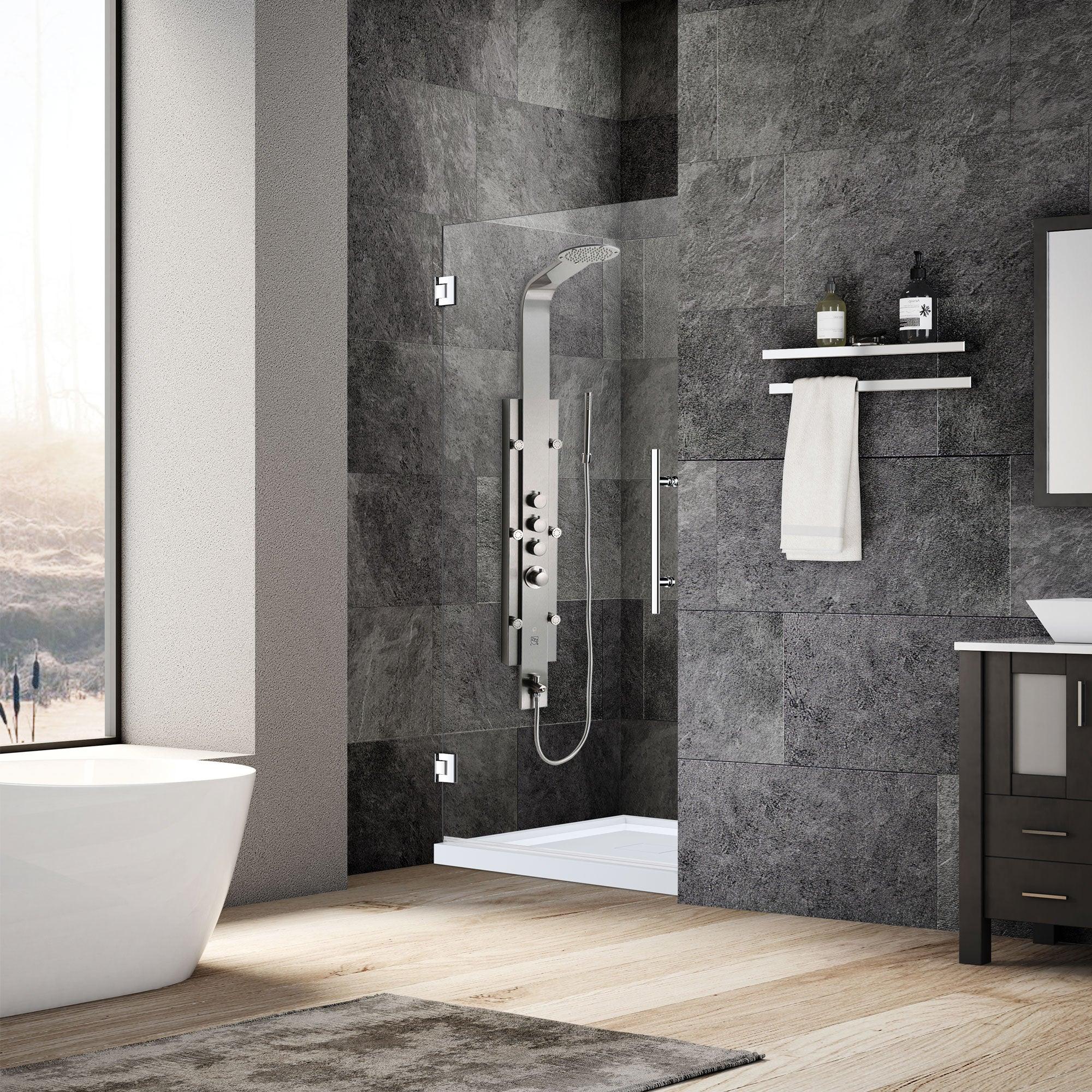 24 W x 72 H Swing-Out Shower Door ULTRA-E Chrome - Image 2