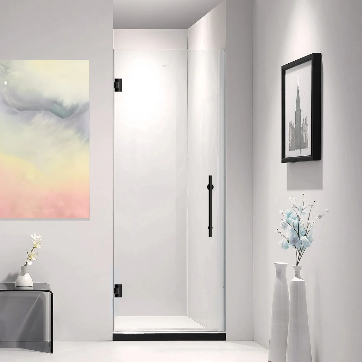 24 W x 72 H  Swing-Out Shower Door ULTRA-E Matte Black - Image 2