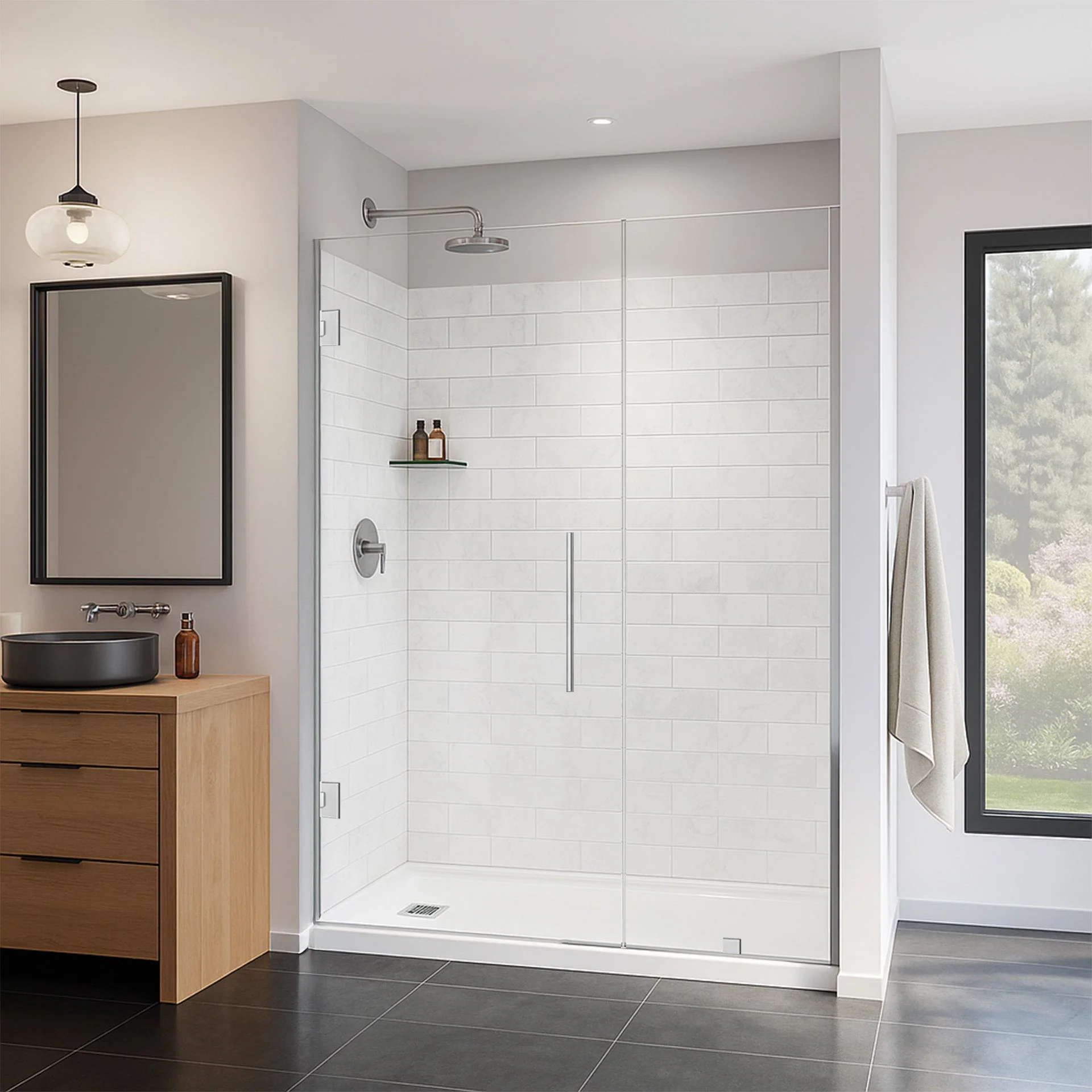 50-51 W x 72 H Swing-Out Shower Door ULTRA-E Chrome - Image 2