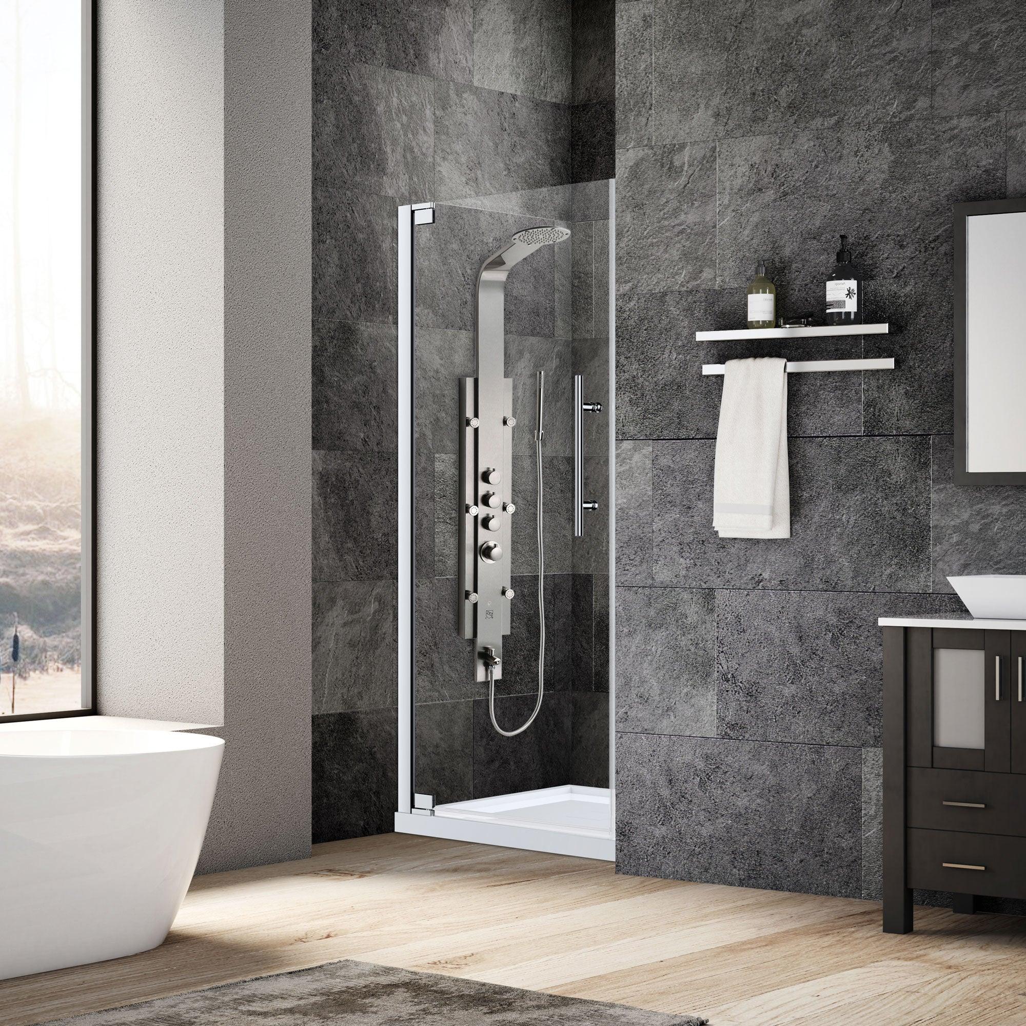 29-30 W x 72 H  Swing-Out Shower Door ULTRA-G Chrome - Image 2