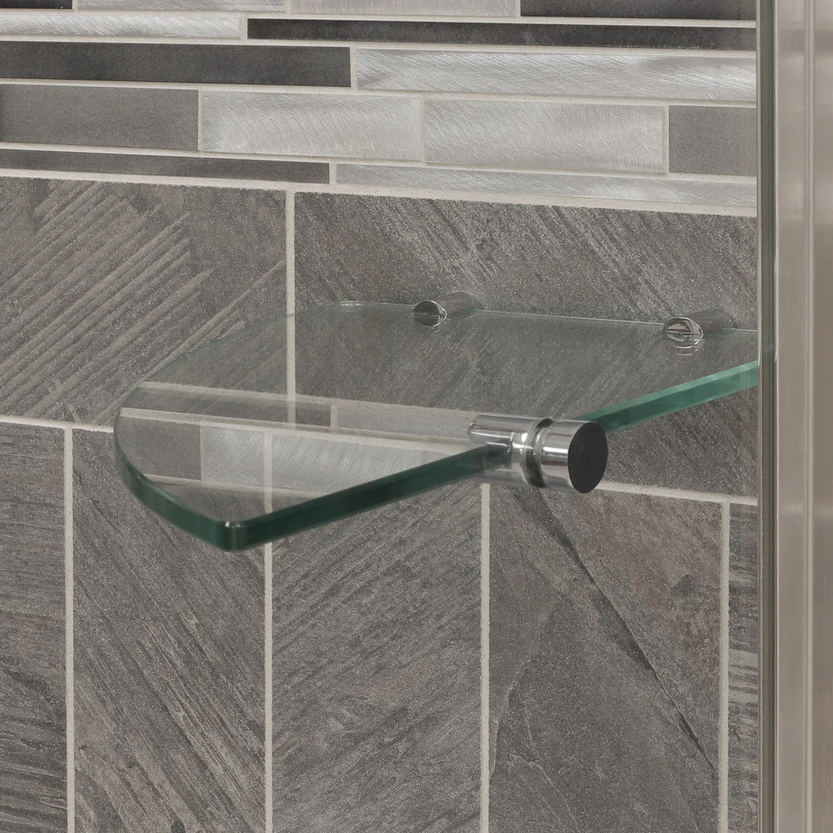 63-65 W x 72 H  Swing-Out Shower Door ULTRA-G Chrome - Image 4