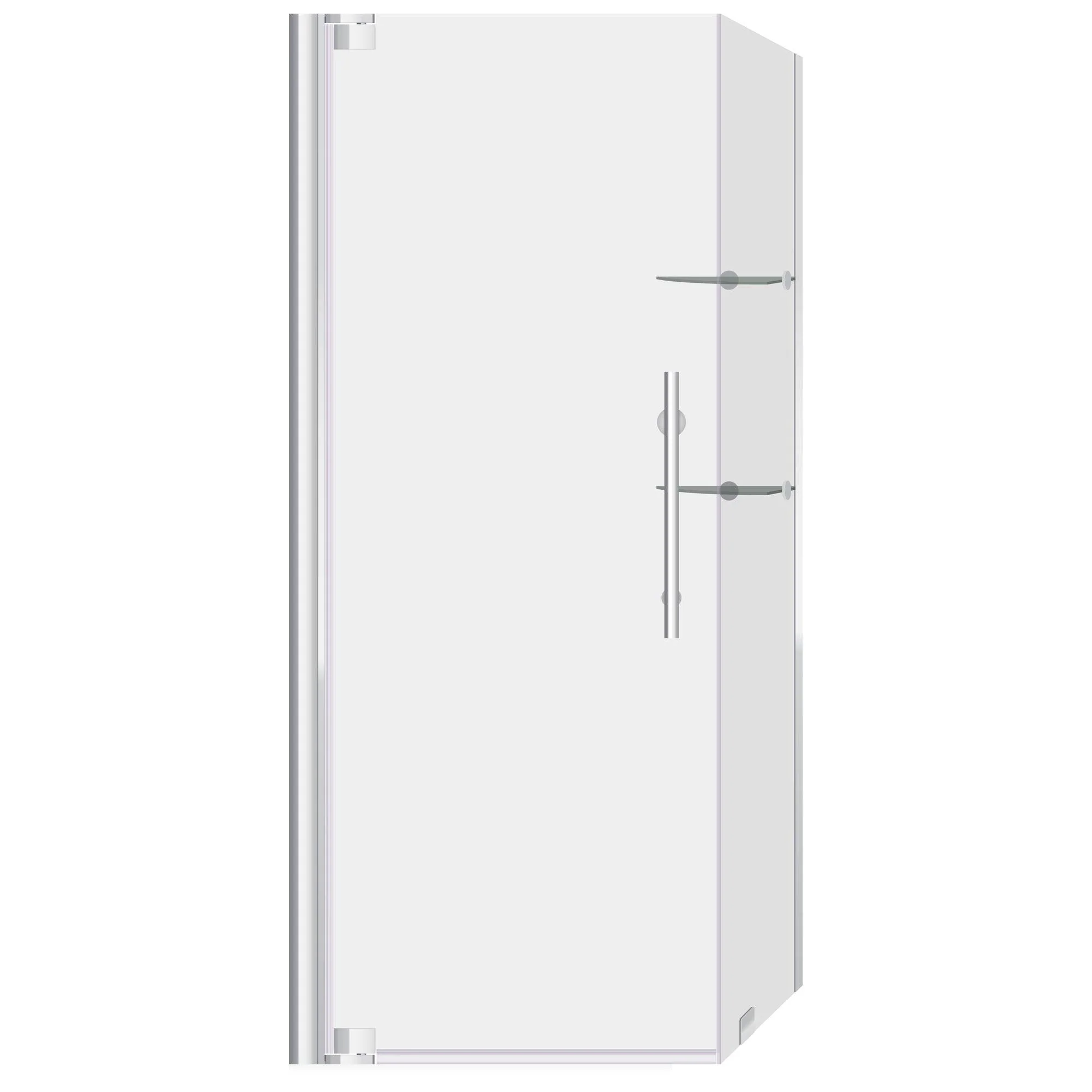 34 3/8-35 W x 72 H  x 29-30 D Swing-Out Shower Enclosure ULTRA-G Chrome