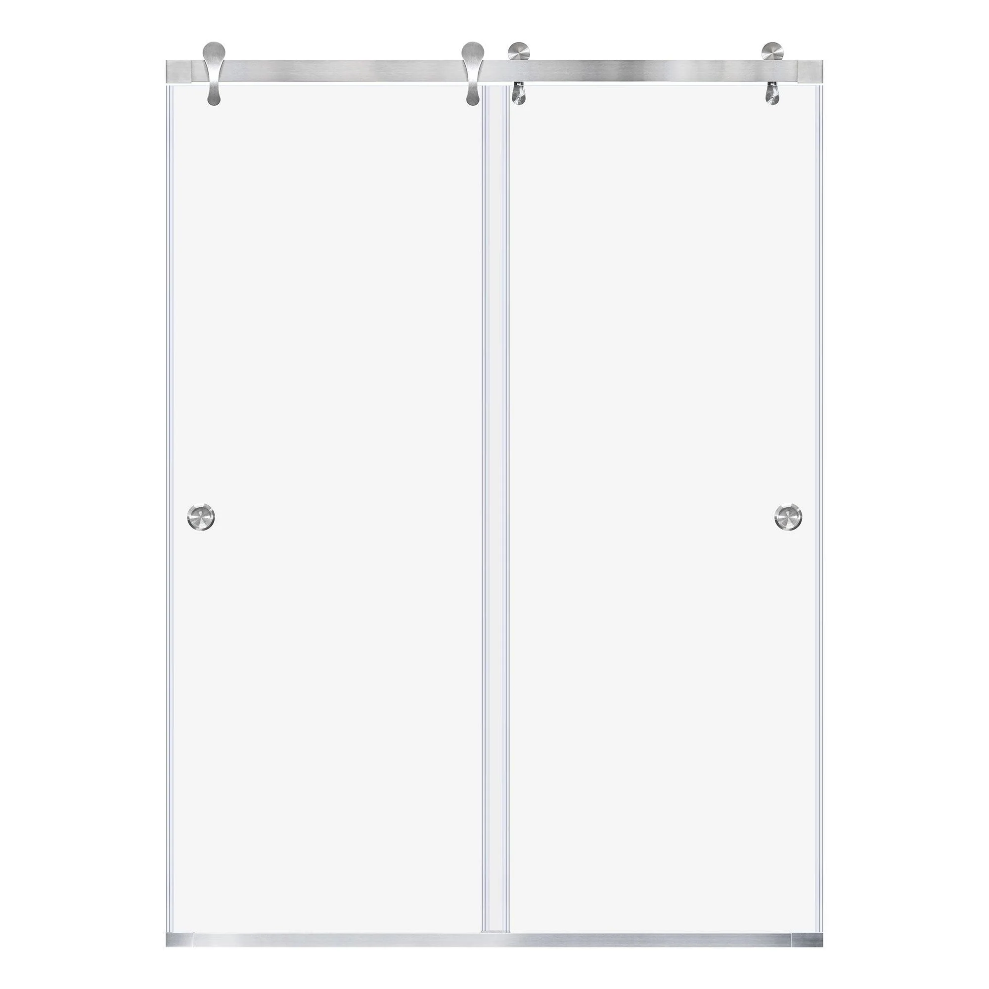 57 1/2-60 W x 76 H  Bypass Sliding Shower Door ULTRA-H Brushed Nickel