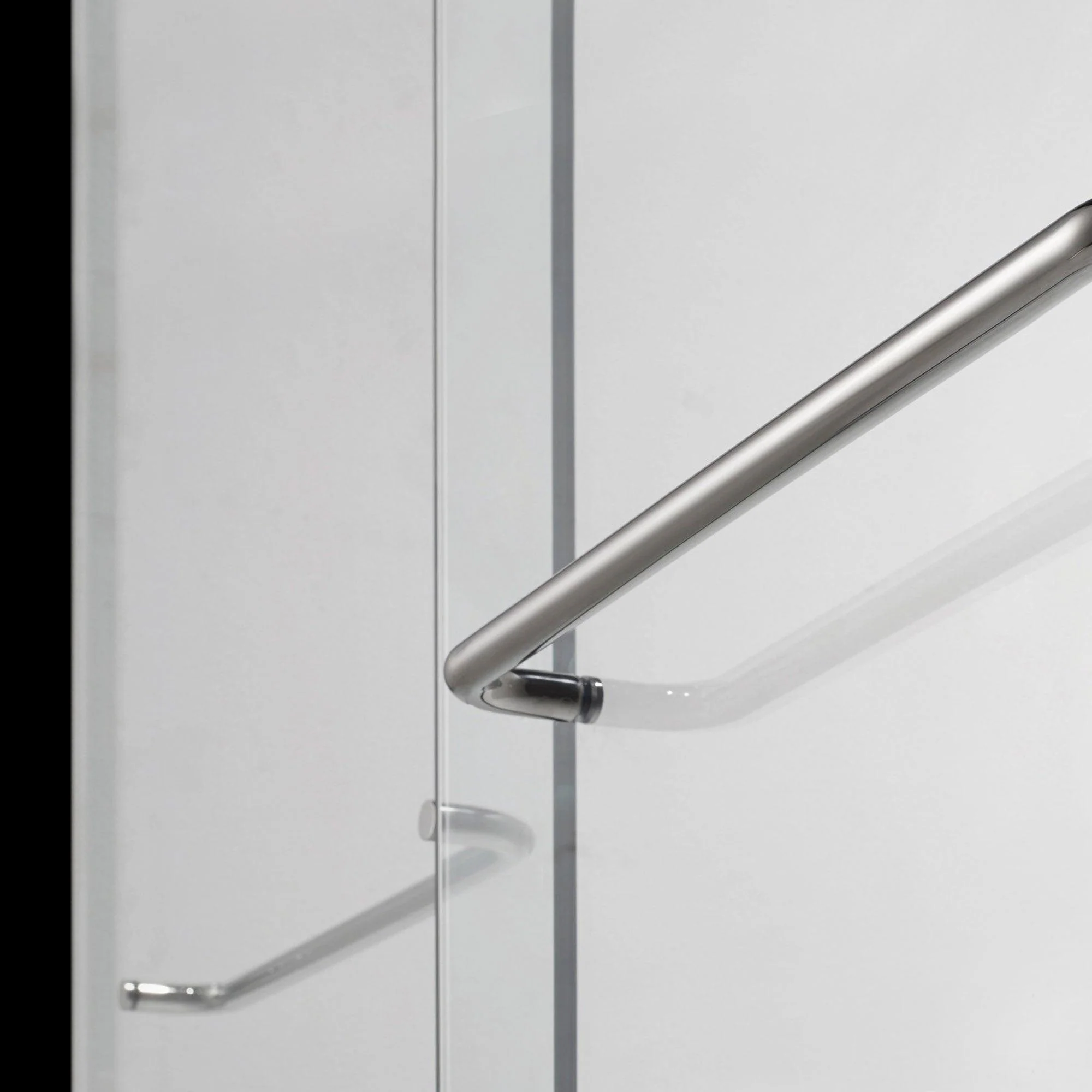 56-60 W x 62 H  Sliding Bypass Framed Shower Door ULTRA-A with Glass in Brushed Nickel - Image 6