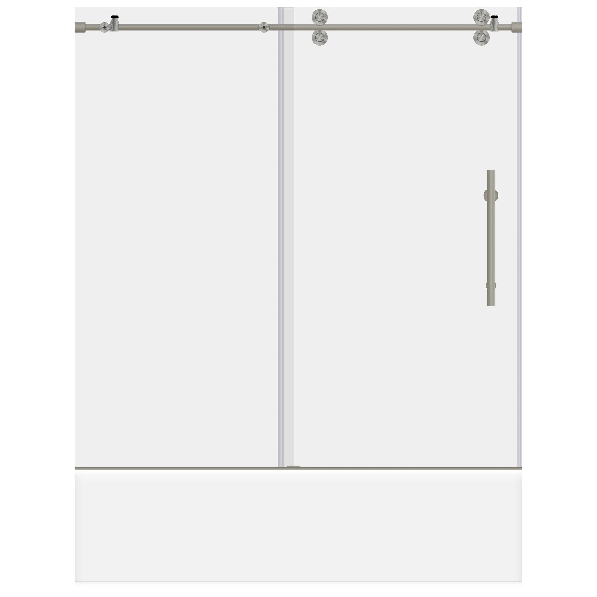 56-60 W x 62 H  Sliding Bathtub Door ULTRA-D Brushed Nickel