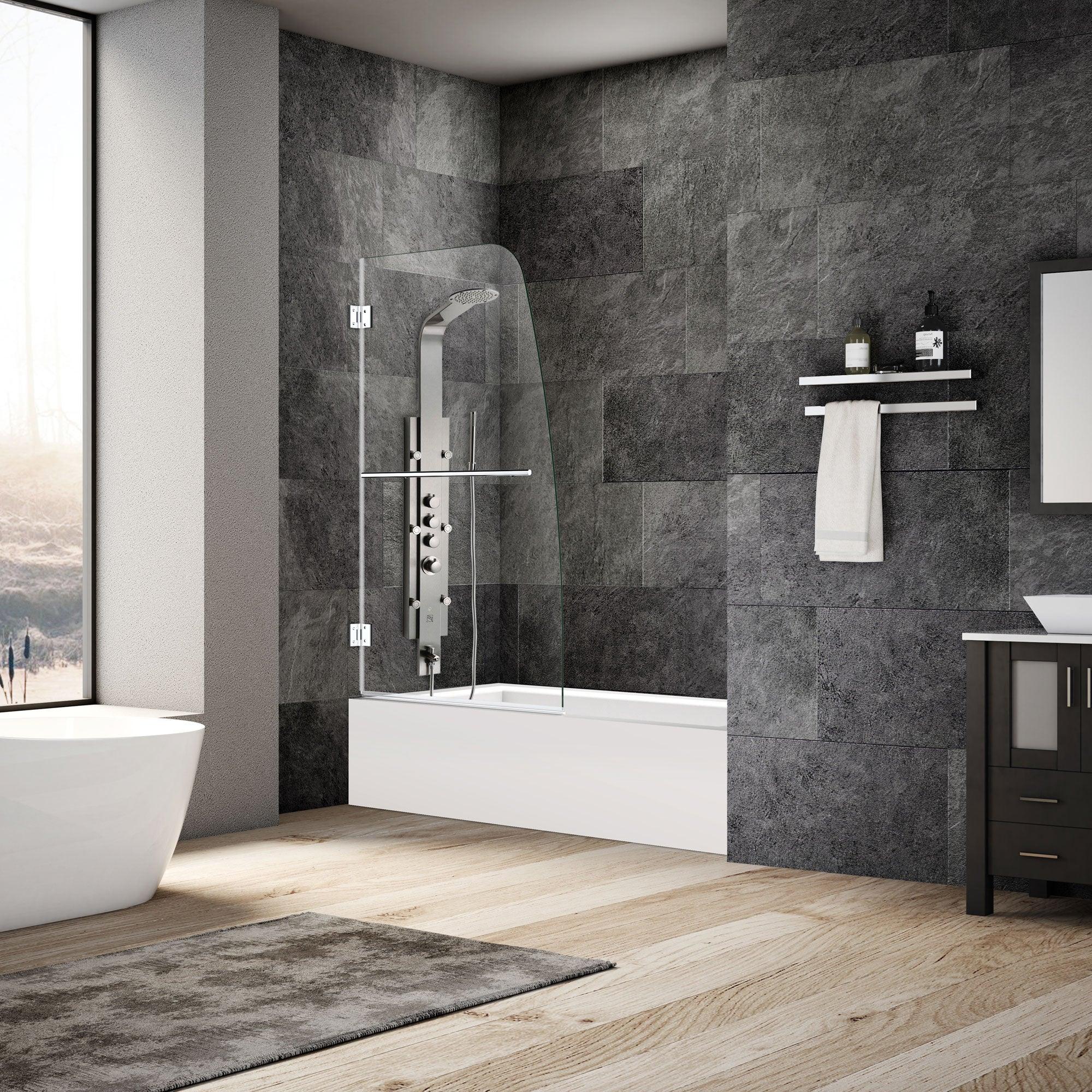 34 W x 58 H  Swing-Out Bathtub Door ULTRA-F Chrome - Image 2
