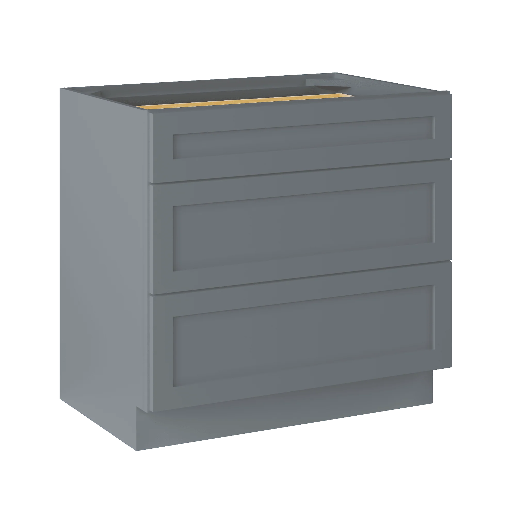 Linen Range Base Kitchen Cabinet LRB36 Colonial Gray LessCare 36 in. width 34.5 in. height 24 in. depth - Image 2