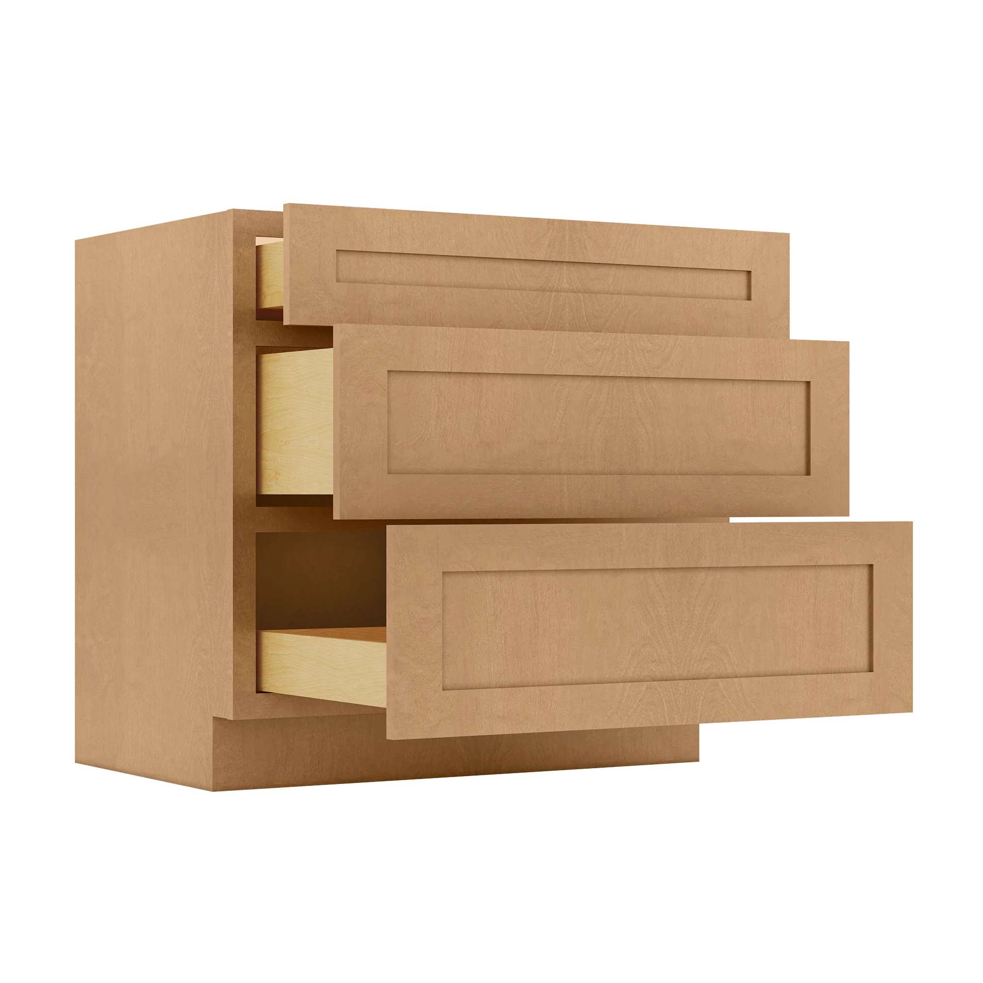 Linen Range Base Kitchen Cabinet LRB36 Shaker Toffee 36 in. width 34.5 in. height 24 in. depth - Image 4