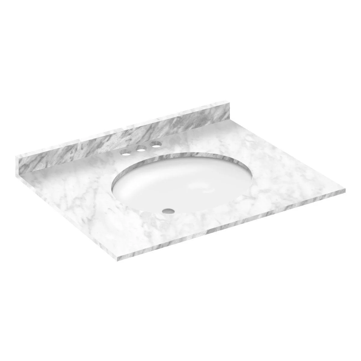 Cara White 31x22 with Backsplash (4 in Spread)