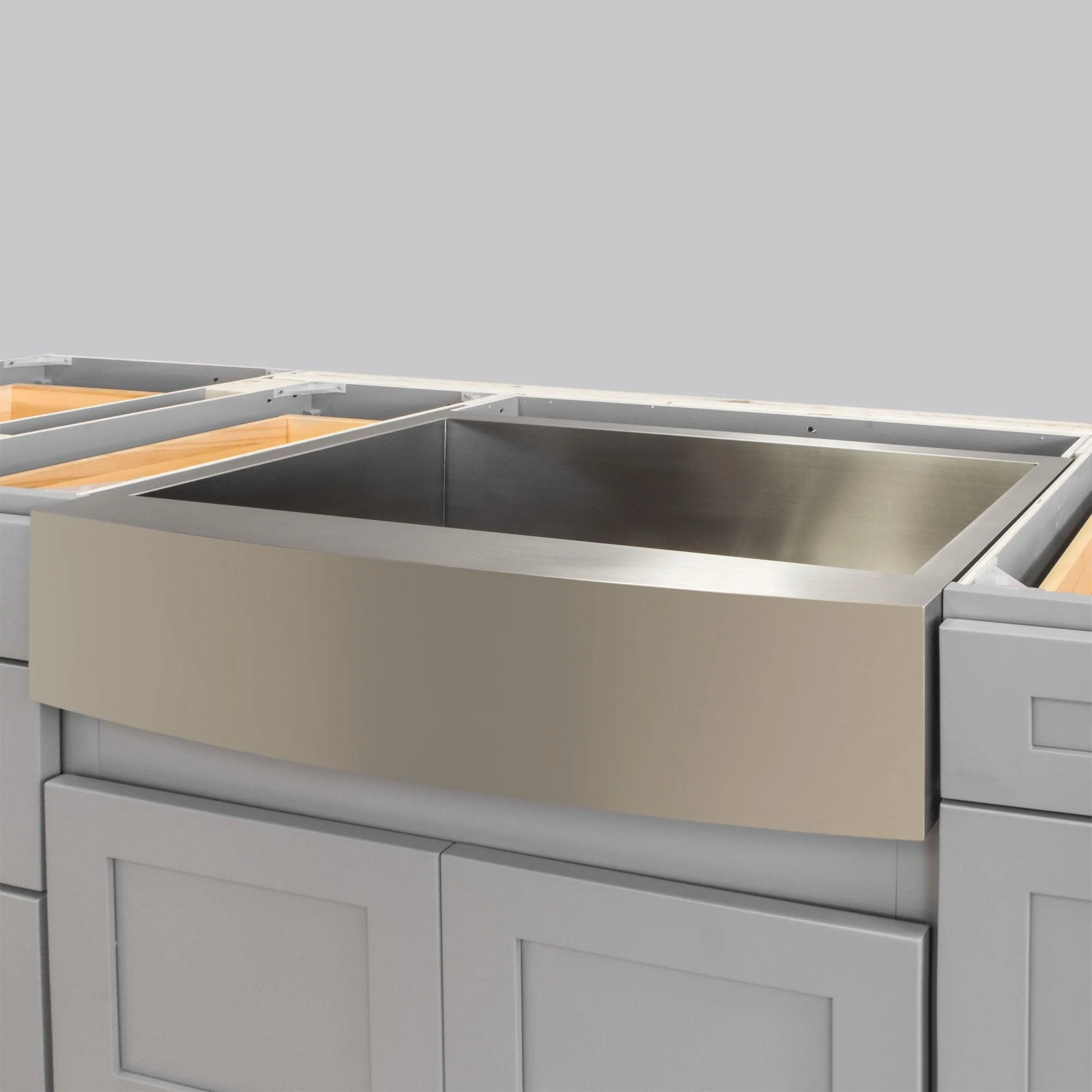 30 in. Farmhouse/Apron-Front Single Bowl 16 Gauge Stainless Steel Kitchen Sink LPF1 - Image 4
