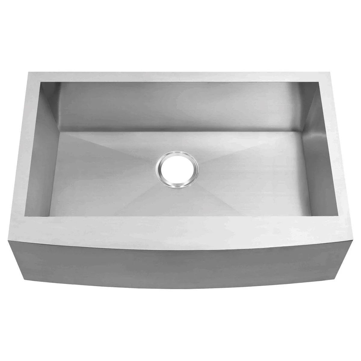 36 in. Farmhouse/Apron-Front Single Bowl 16 Gauge Stainless Steel Kitchen Sink LPF3