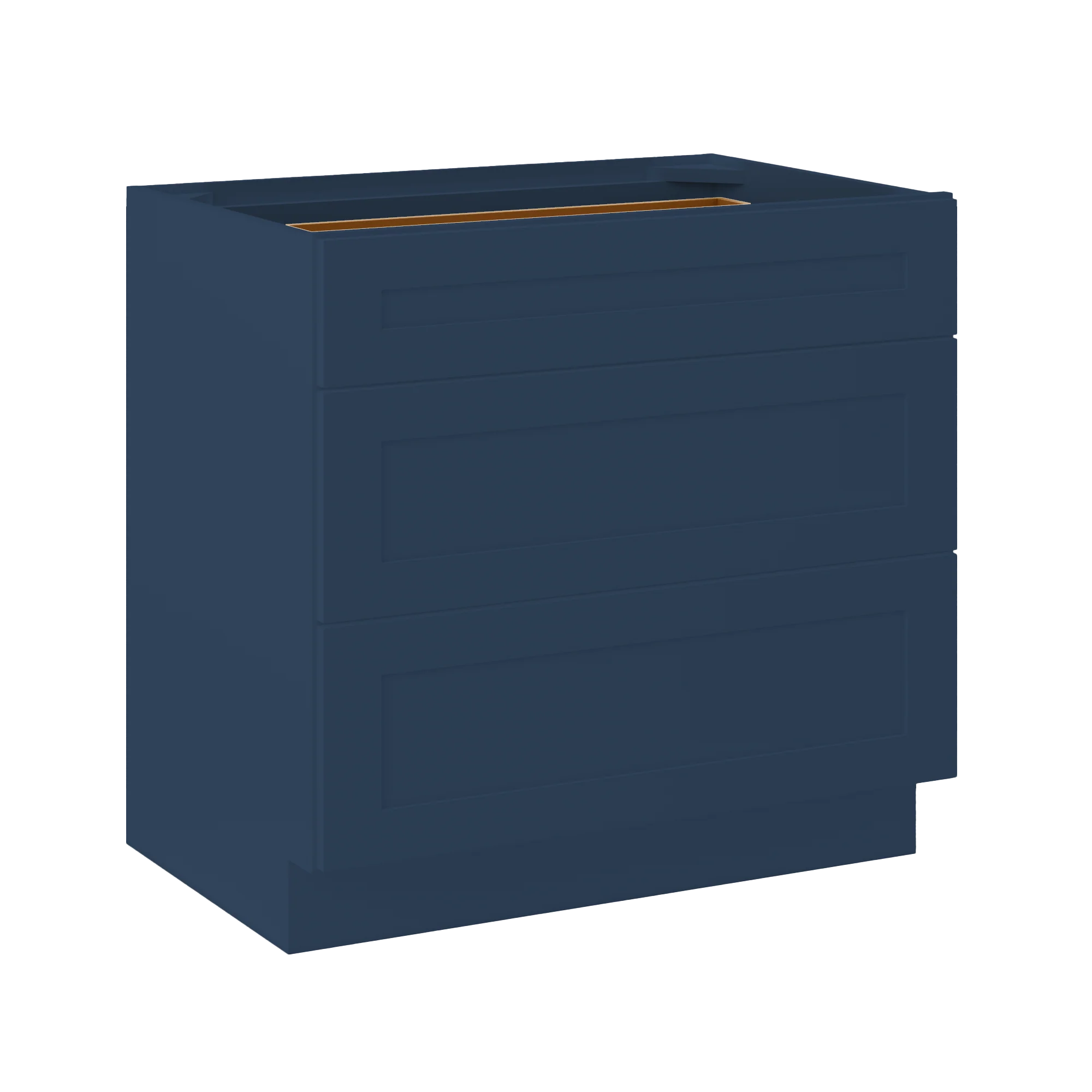 Linen Range Base Kitchen Cabinet LRB36 Danbury Blue LessCare 36 in. width 34.5 in. height 24 in. depth - Image 2