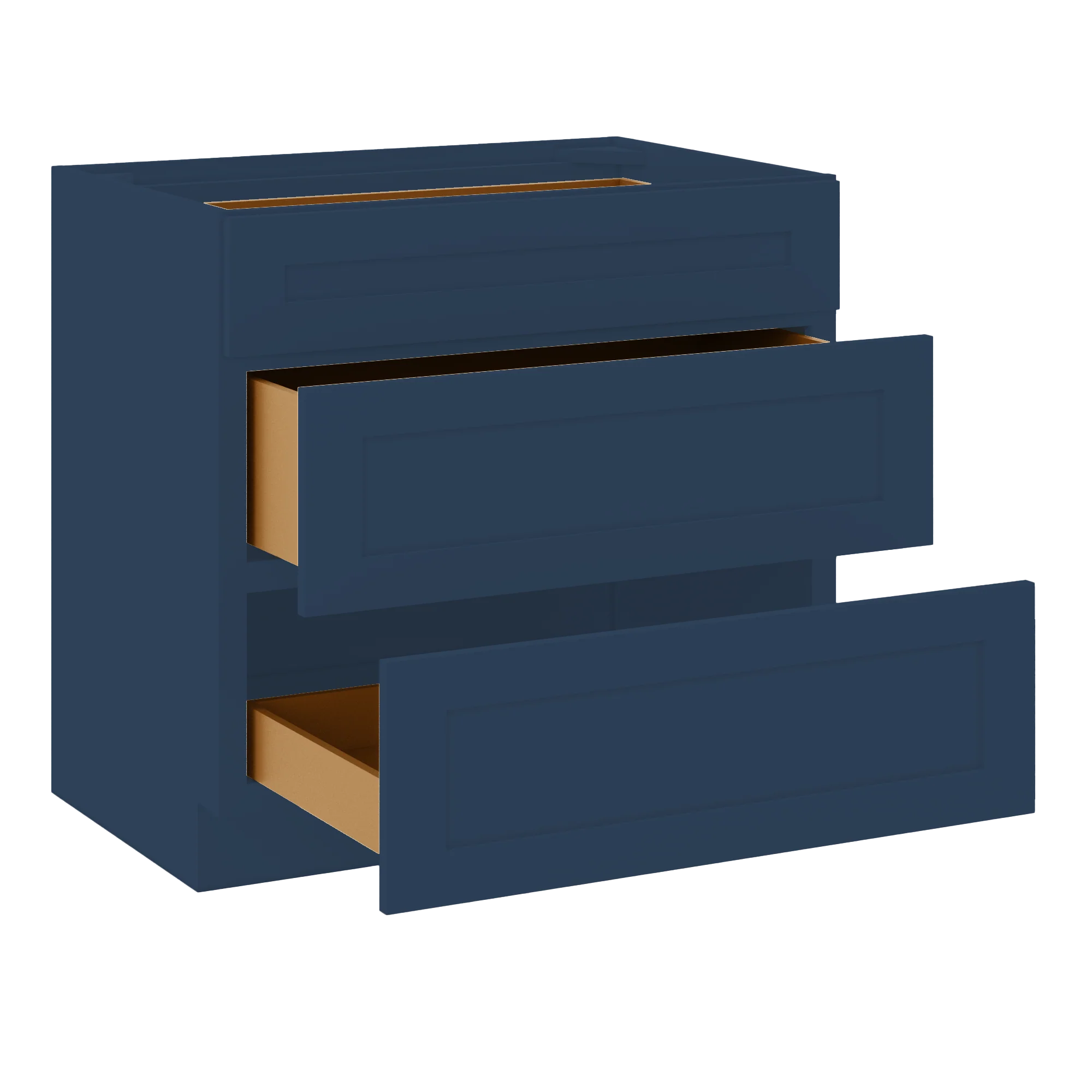 Linen Range Base Kitchen Cabinet LRB36 Danbury Blue LessCare 36 in. width 34.5 in. height 24 in. depth - Image 4