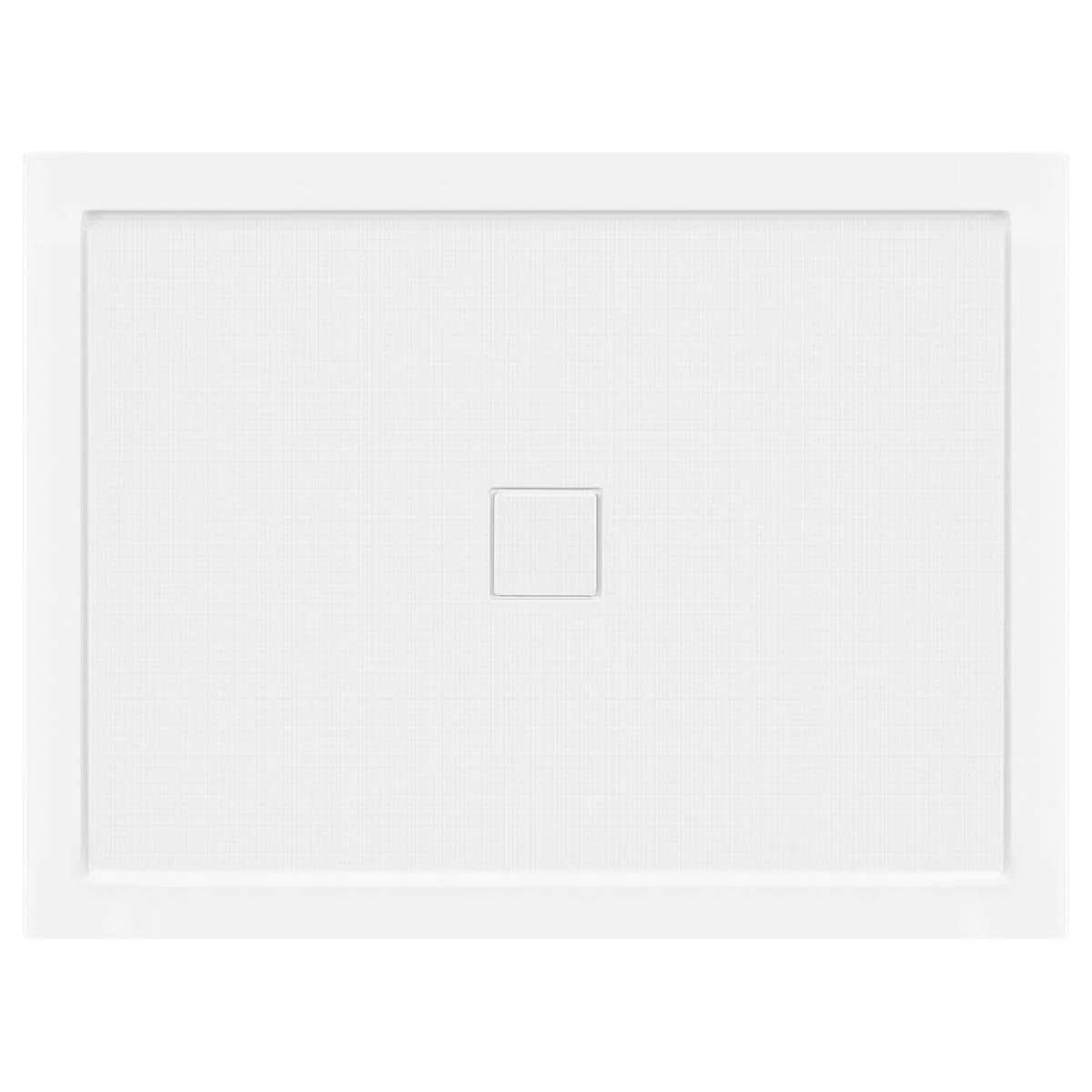 48 in x 36 in Single/Double Threshold Shower Base Pan with Center Drain