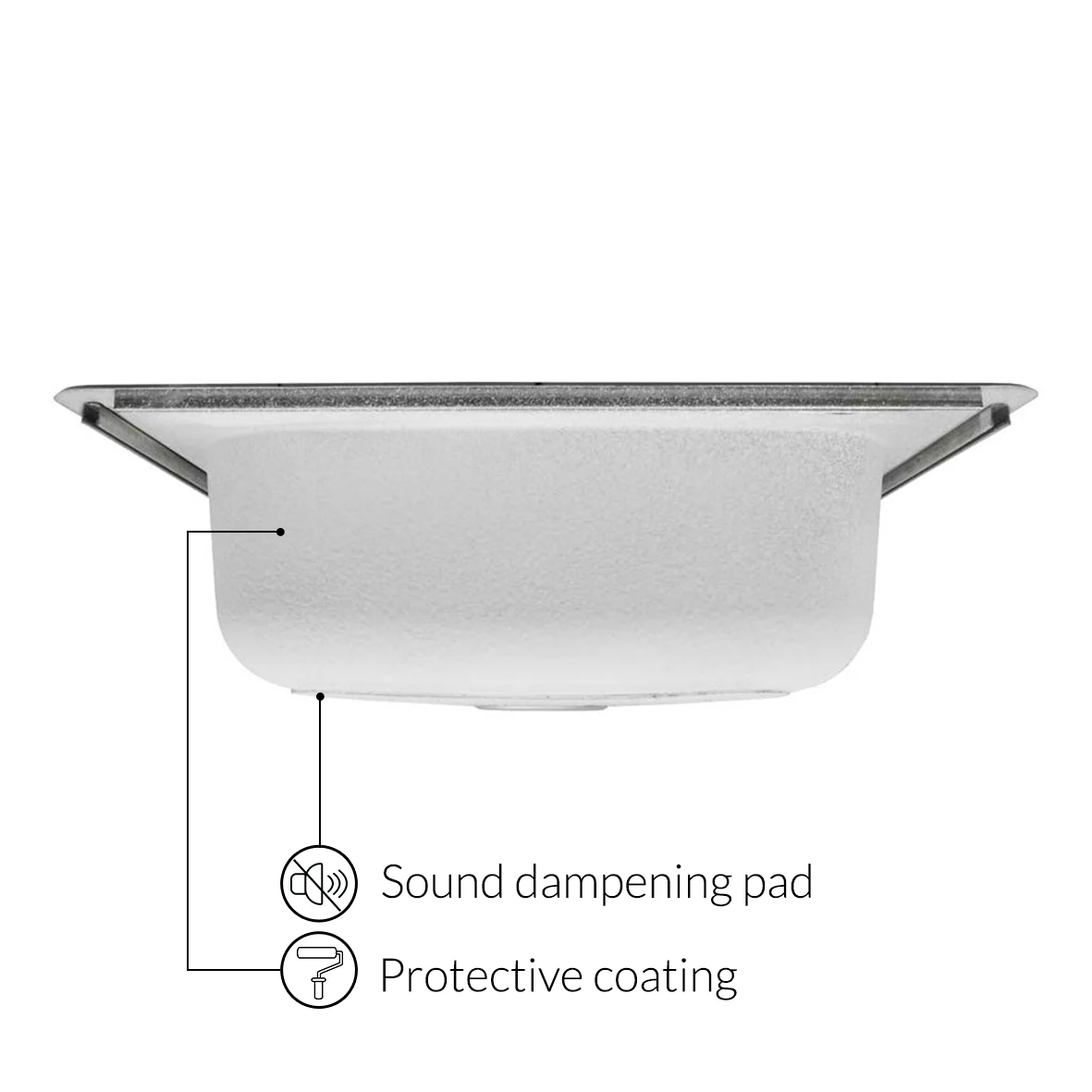 25 in. Drop-in Single Bowl 20-Gauge Durable Satin Stainless Steel Kitchen Sink LT91 - Image 3