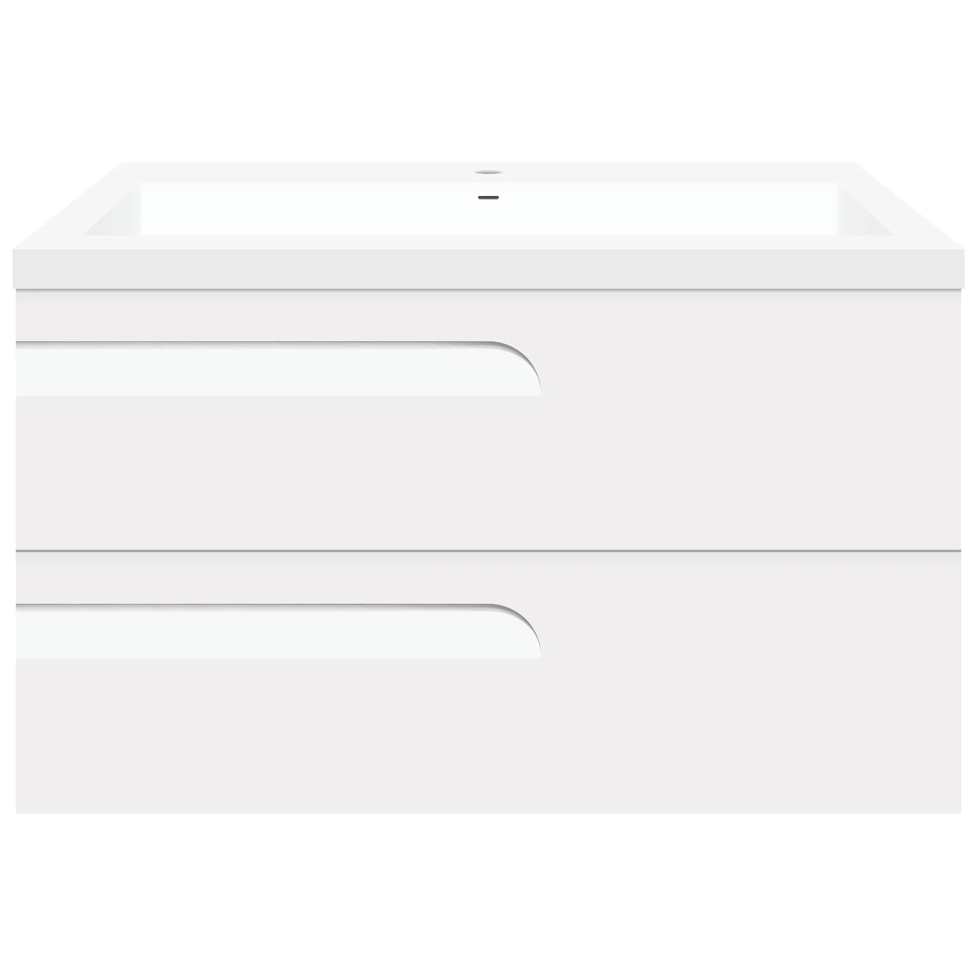 36" Wall Mount Single Sink Bathroom Vanity in White Gloss with Square Counter Top LV7W-36W - Image 2