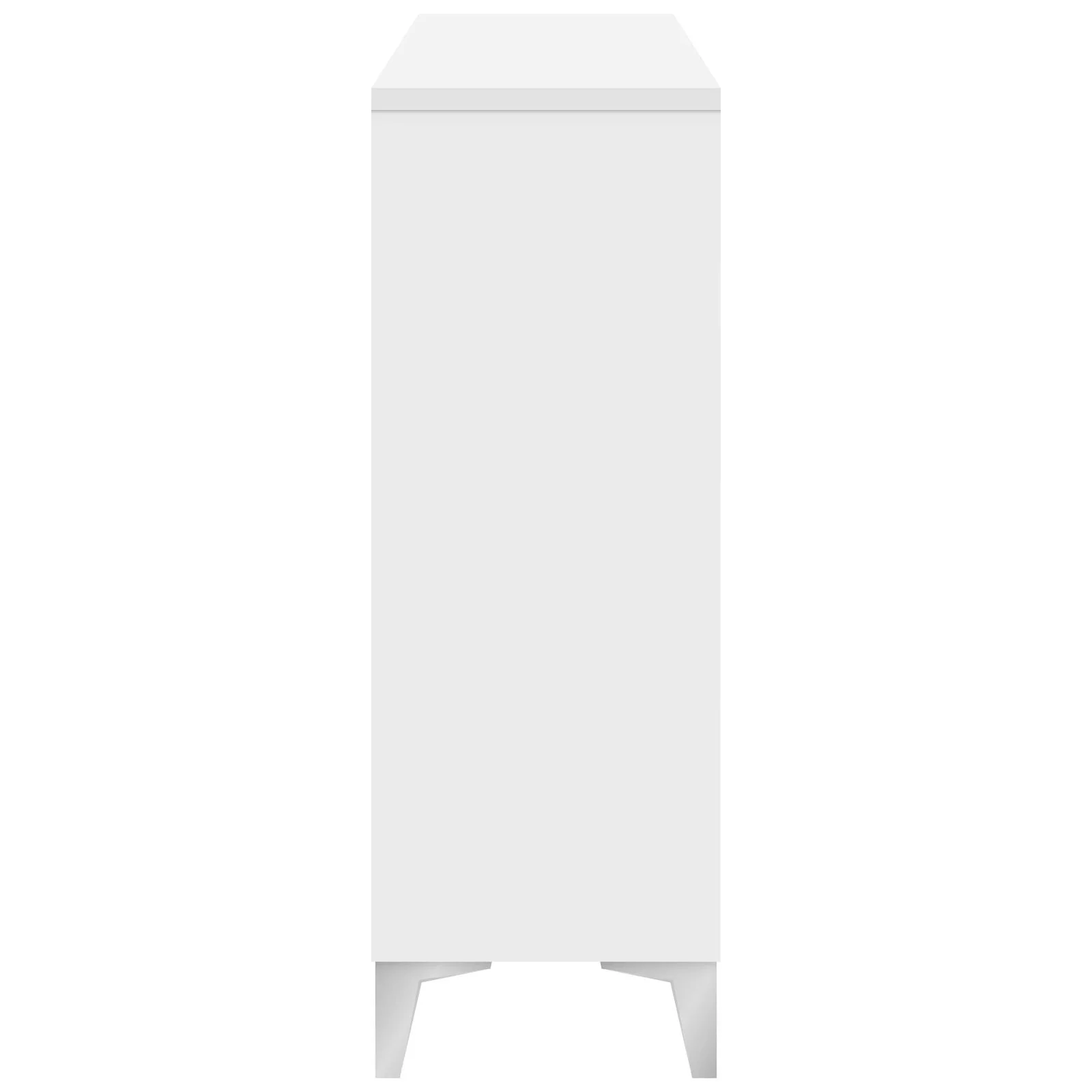 12 W Freestanding Modern White Side LVB-12W for Style 7 and 8