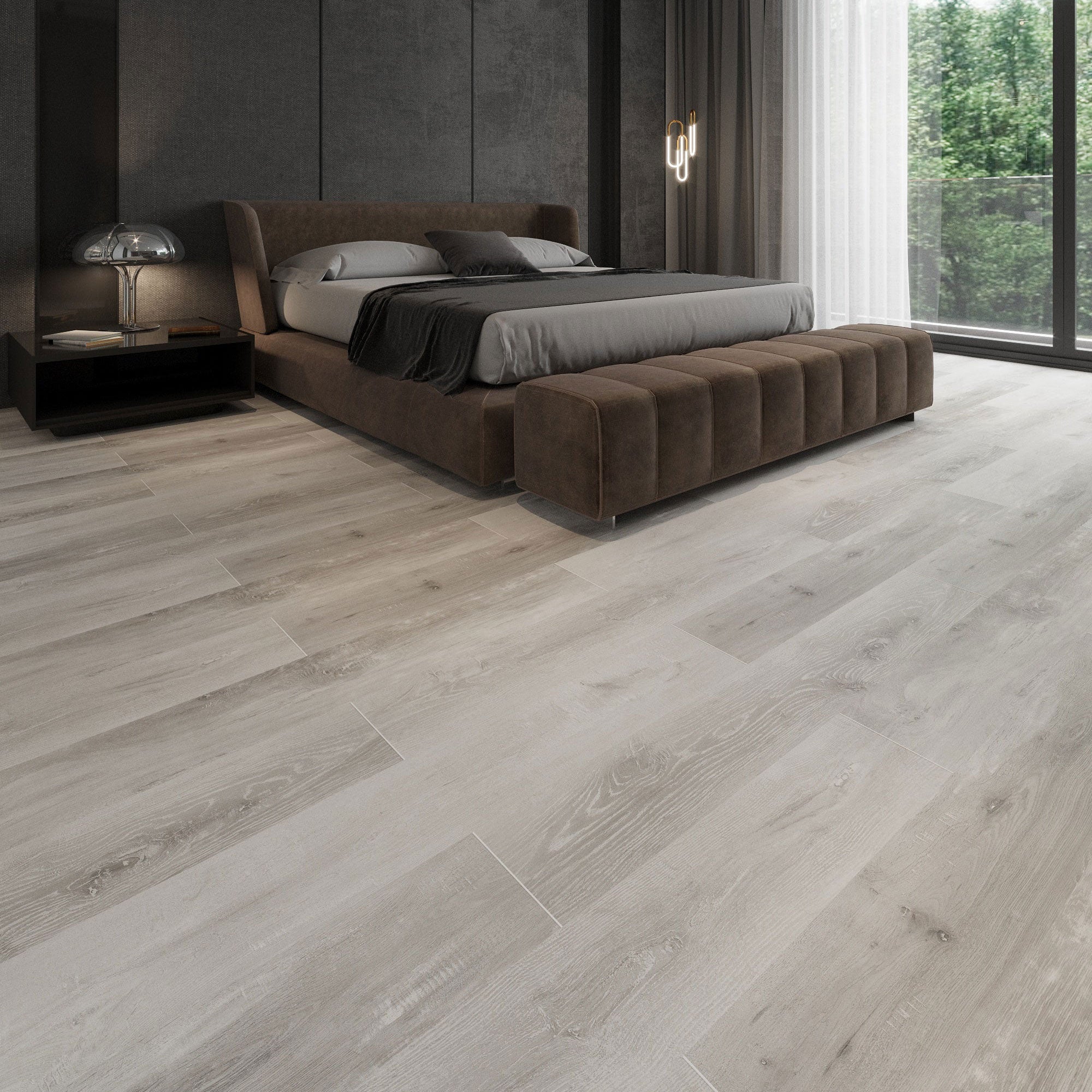 6.5 mm Moon SPC Vinyl Waterproof Flooring with Padding - Image 2