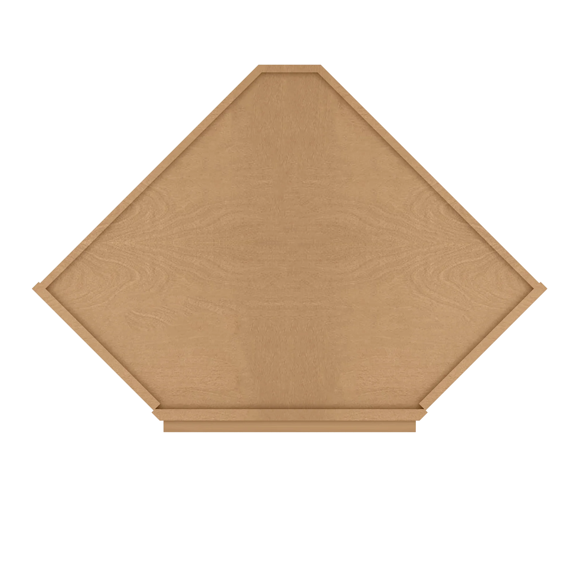 Frosted Glass Door Diagonal Corner Wall Kitchen Cabinet DCMD2430 Shaker Toffee LessCare 24 in. width 30 in. height 12 in. depth - Image 6