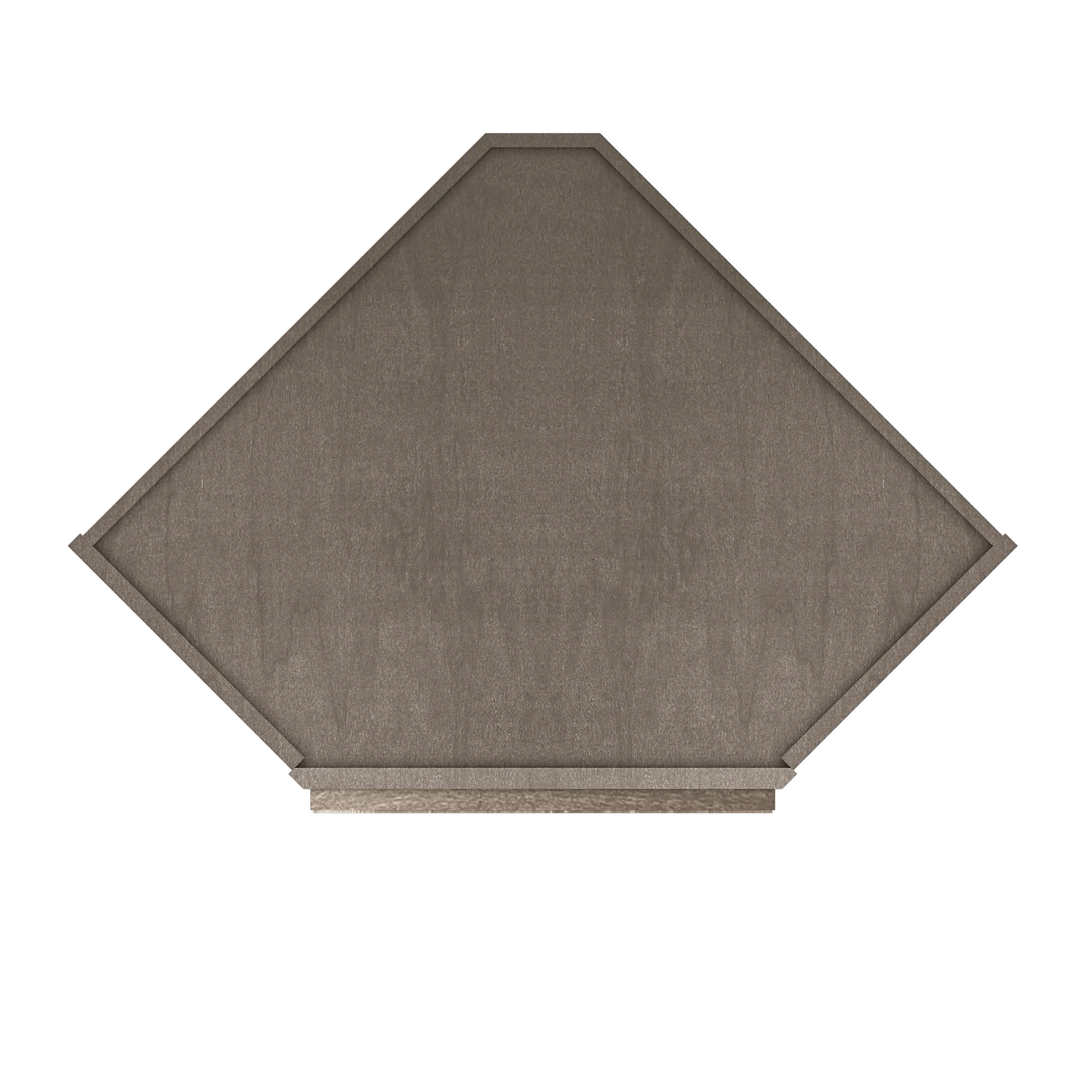 Frosted Glass Door Diagonal Corner Wall Kitchen Cabinet DCMD2442 Milan Slate 24 in. width 42 in. height 12 in. depth - Image 6