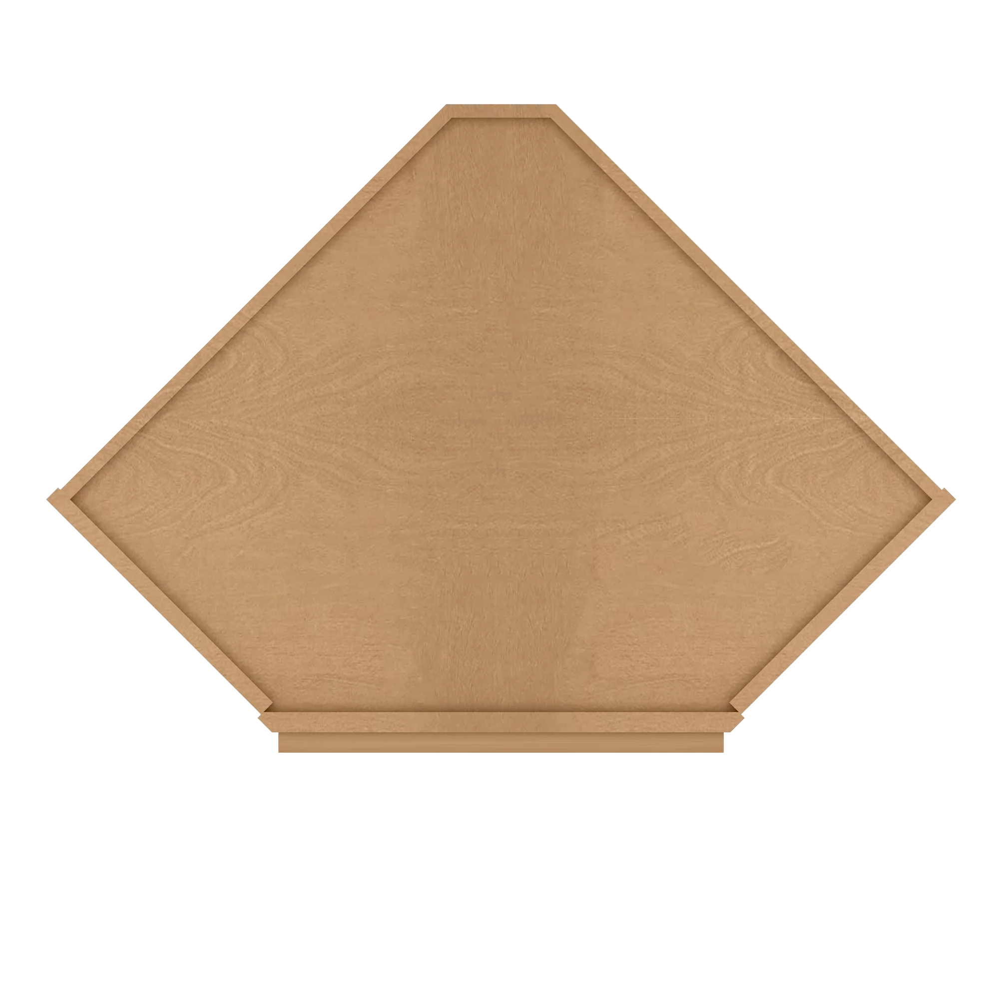 Frosted Glass Door Diagonal Corner Wall Kitchen Cabinet DCMD2442 Shaker Toffee 24 in. width 42 in. height 12 in. depth - Image 6