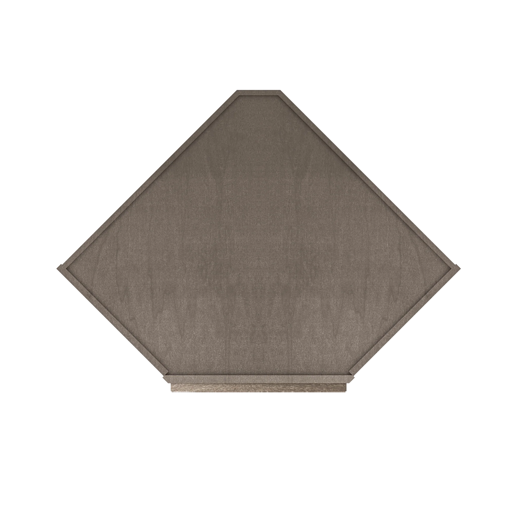 Frosted Glass Door Diagonal Corner Wall Kitchen Cabinet DCMD2736 Milan Slate 27 in. width 36 in. height 15 in. depth - Image 6