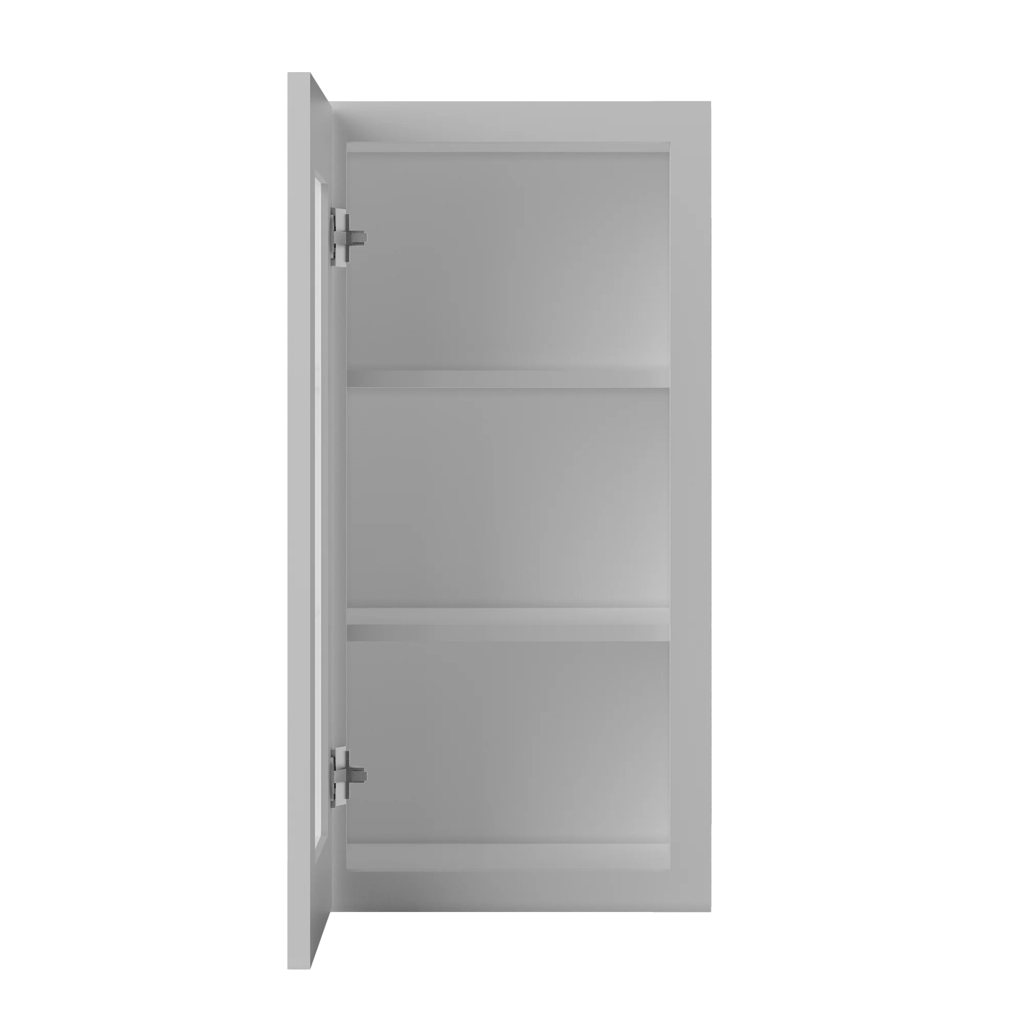 Frosted Glass Door Wall Kitchen Cabinet WMD1530 Alpina White LessCare 15 in. width 30 in. height 12 in. depth - Image 5