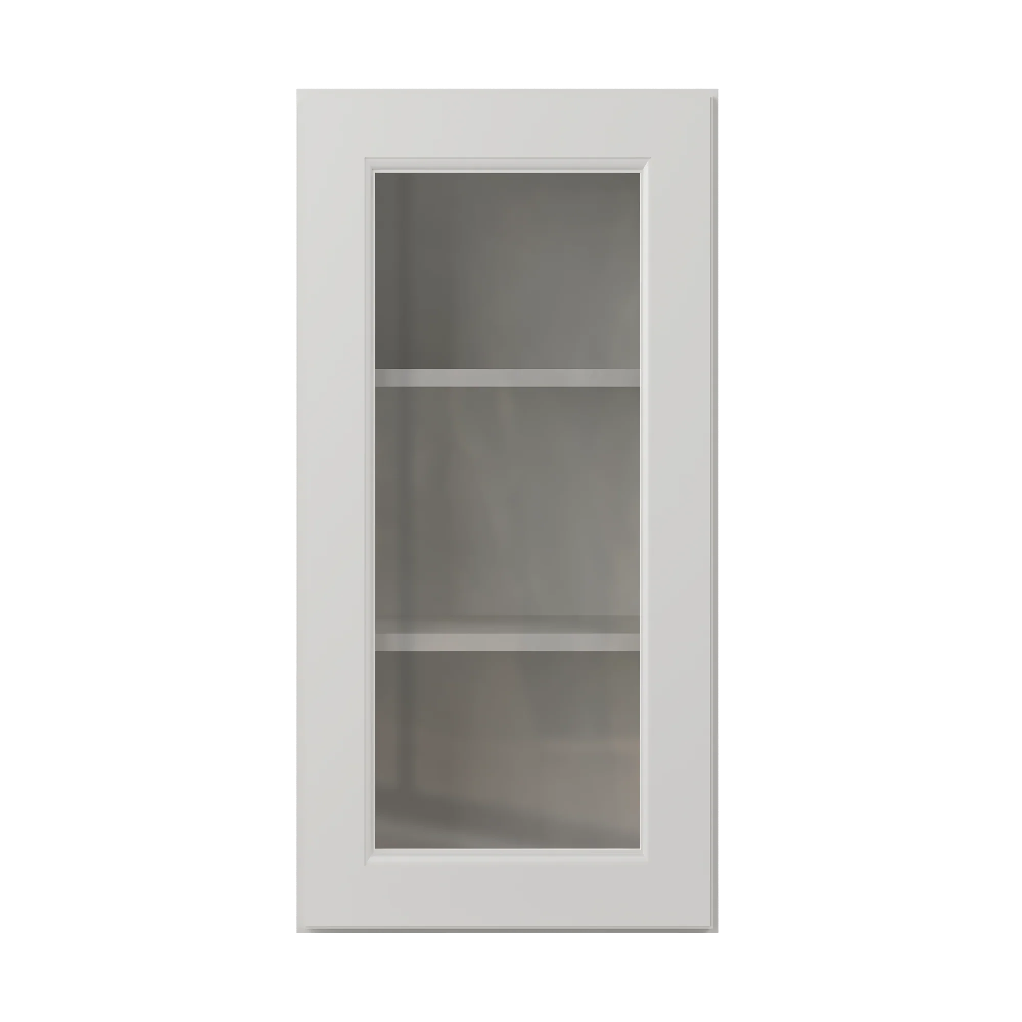 Frosted Glass Door Wall Kitchen Cabinet WMD1530 15 in. width 30 in. height 12 in. depth - Milan Pearl - Image 3