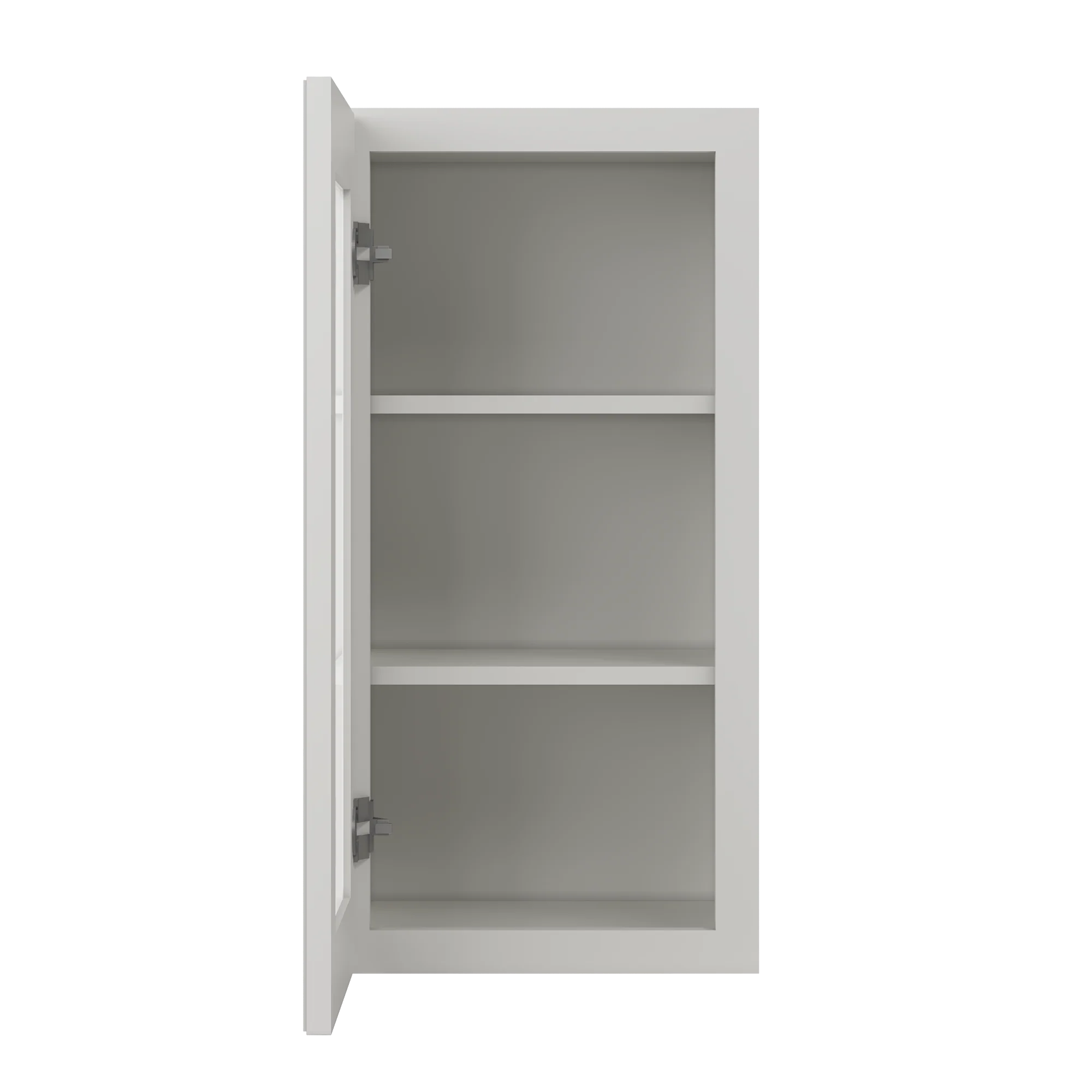 Frosted Glass Door Wall Kitchen Cabinet WMD1530 15 in. width 30 in. height 12 in. depth - Milan Pearl - Image 5