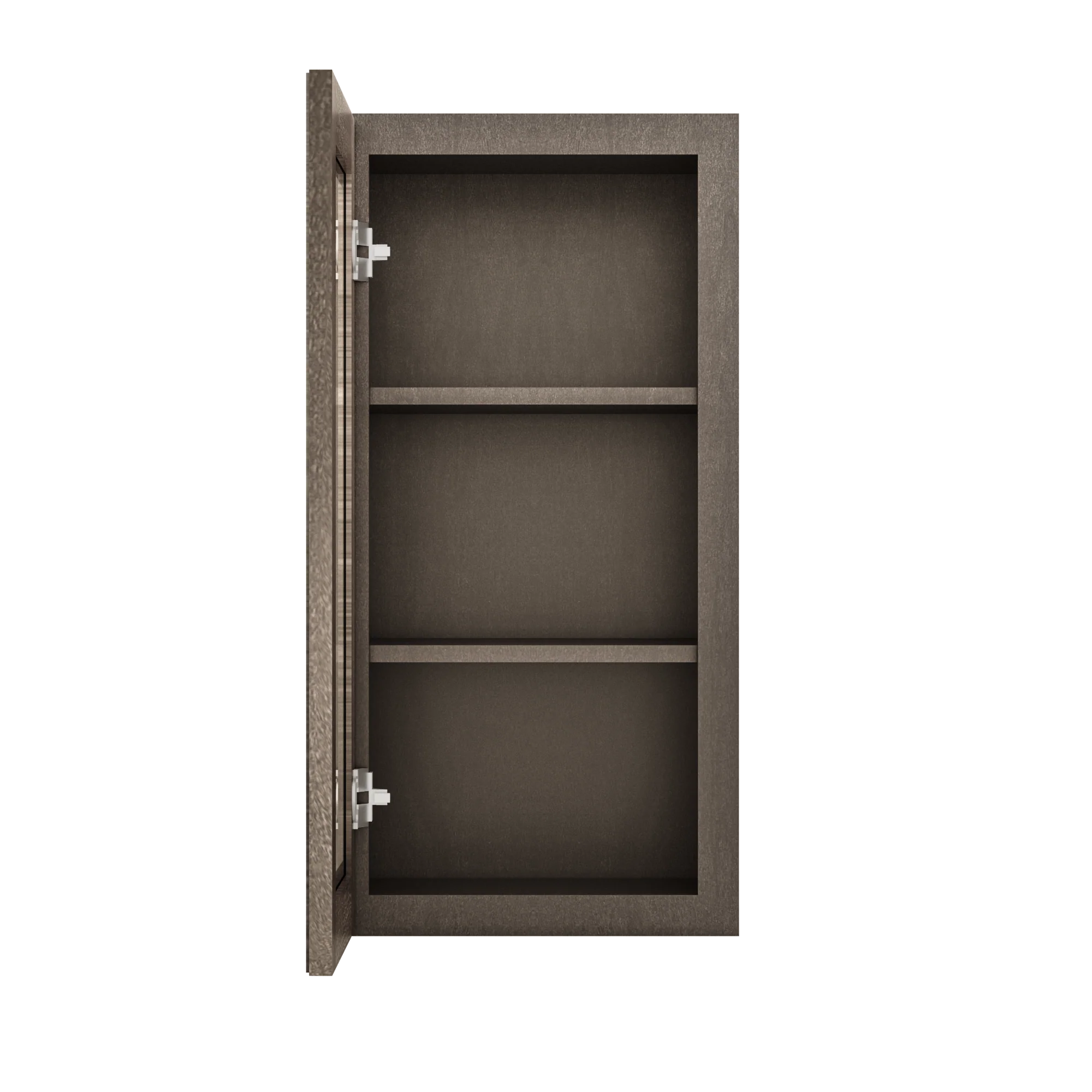 Frosted Glass Door Wall Kitchen Cabinet WMD1530 15 in. width 30 in. height 12 in. depth - Milan Slate - Image 5