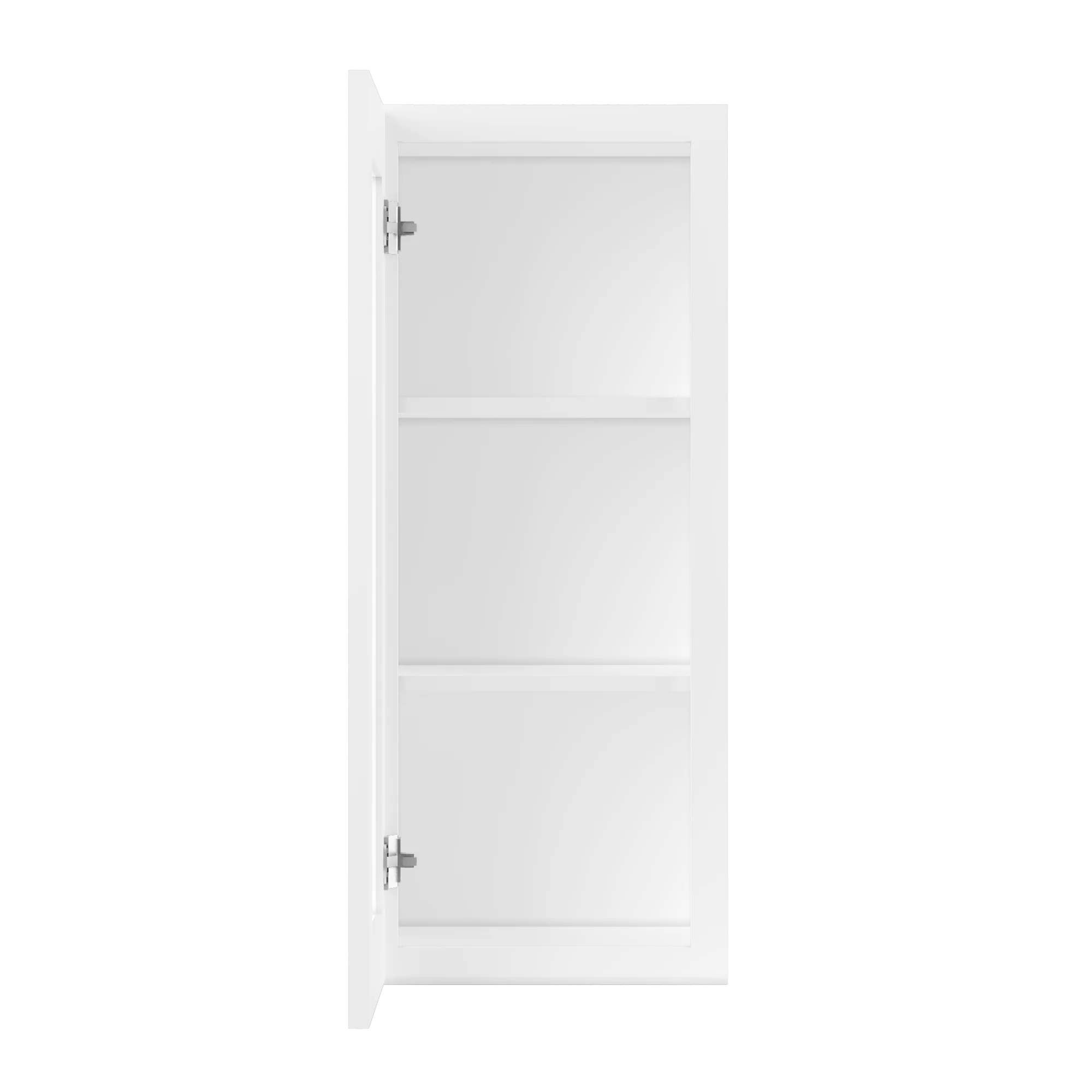 Frosted Glass Door Wall Kitchen Cabinet WMD1536 Alpina White LessCare 15 in. width 36 in. height 12 in. depth - Image 5