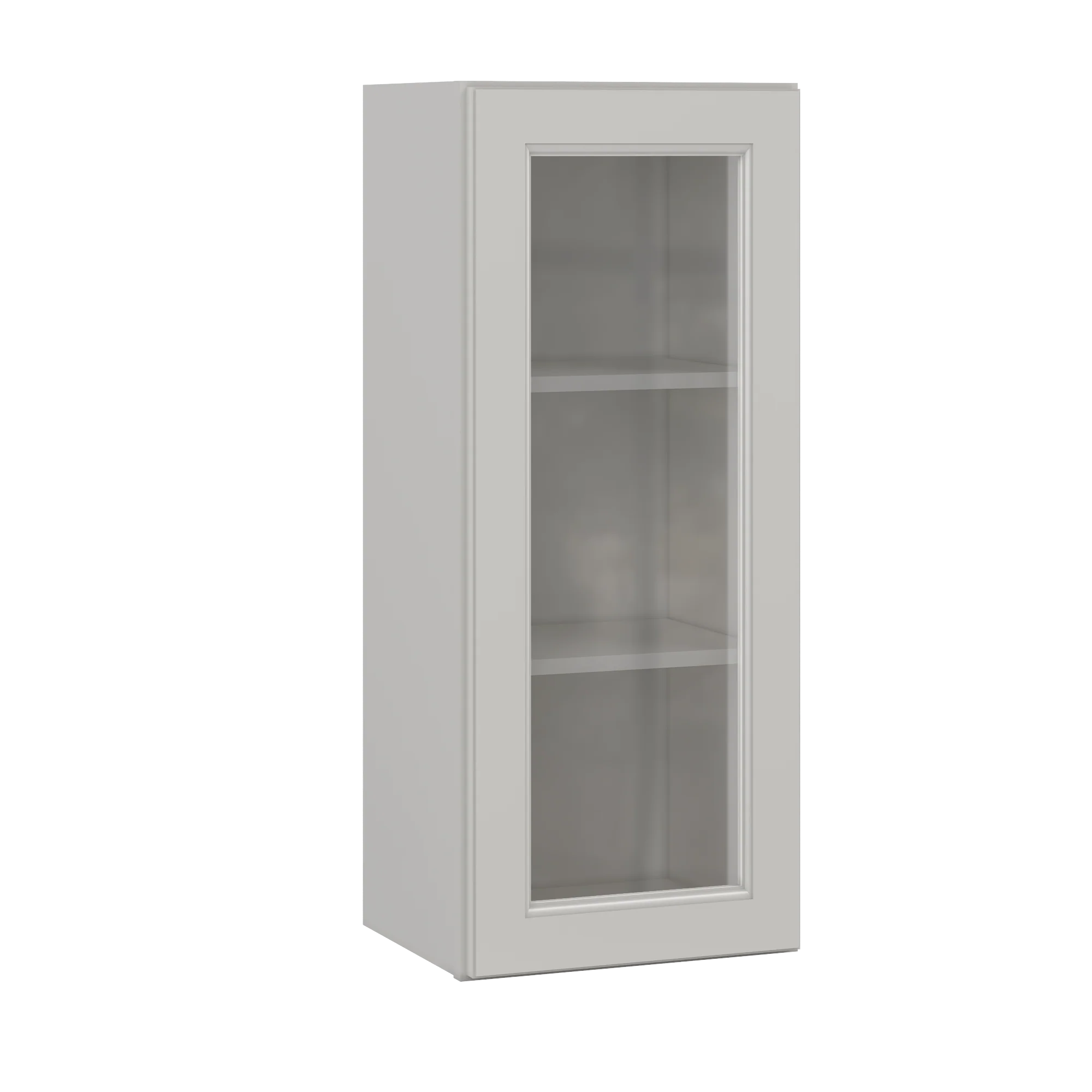 Frosted Glass Door Wall Kitchen Cabinet WMD1536 Milan Pearl 15 in. width 36 in. height 12 in. depth - Image 2