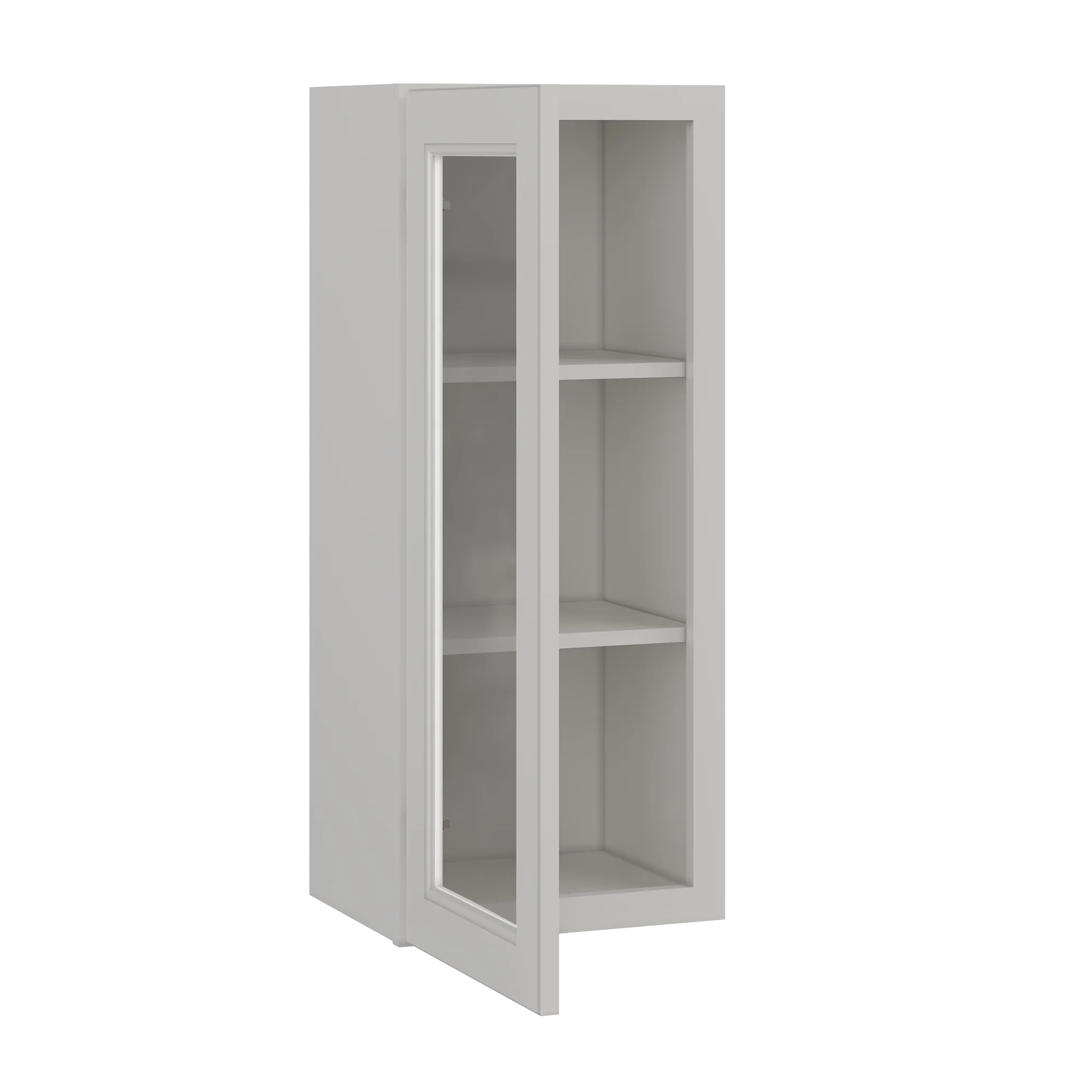 Frosted Glass Door Wall Kitchen Cabinet WMD1536 Milan Pearl 15 in. width 36 in. height 12 in. depth - Image 4