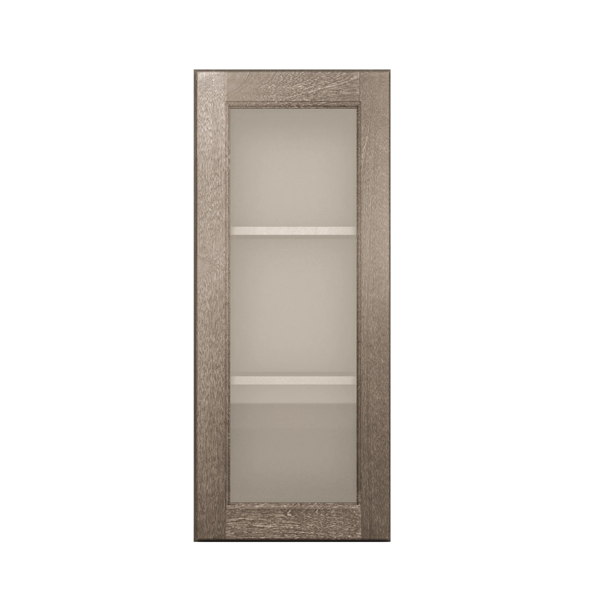 Frosted Glass Door Wall Kitchen Cabinet WMD1536 Milan Slate 15 in. width 36 in. height 12 in. depth - Image 3