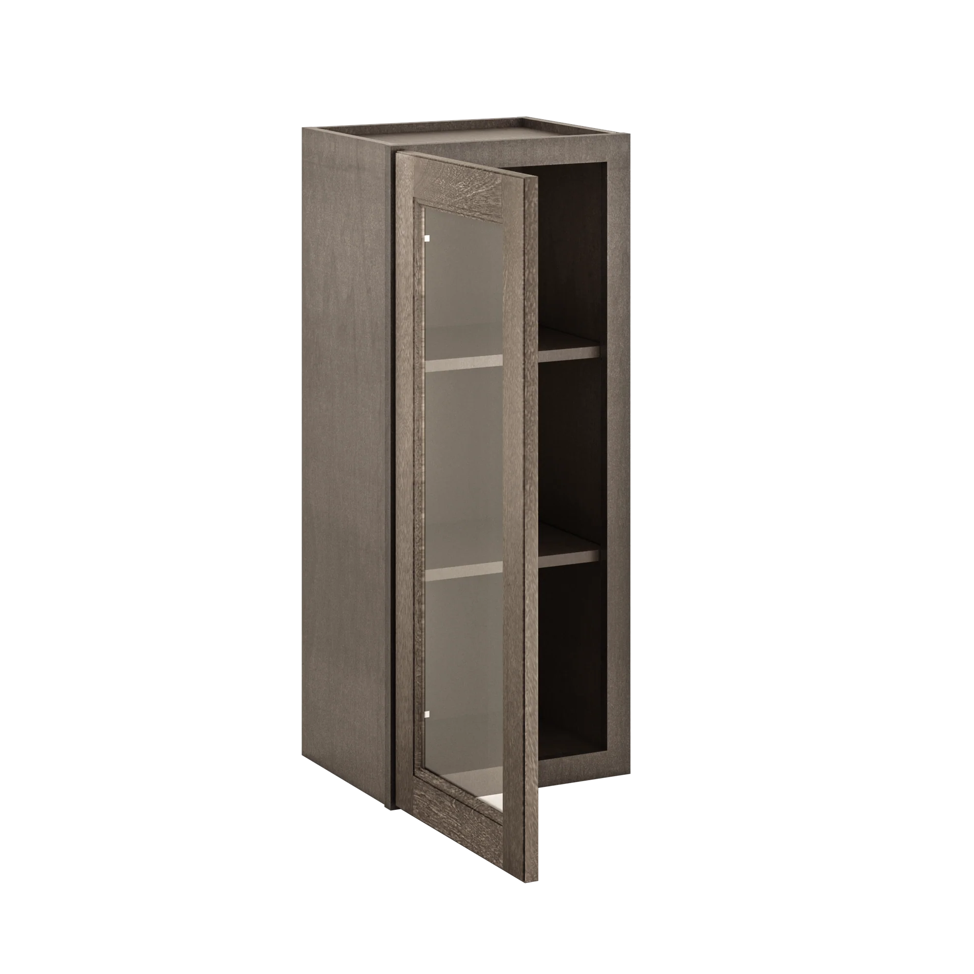 Frosted Glass Door Wall Kitchen Cabinet WMD1536 Milan Slate 15 in. width 36 in. height 12 in. depth - Image 4